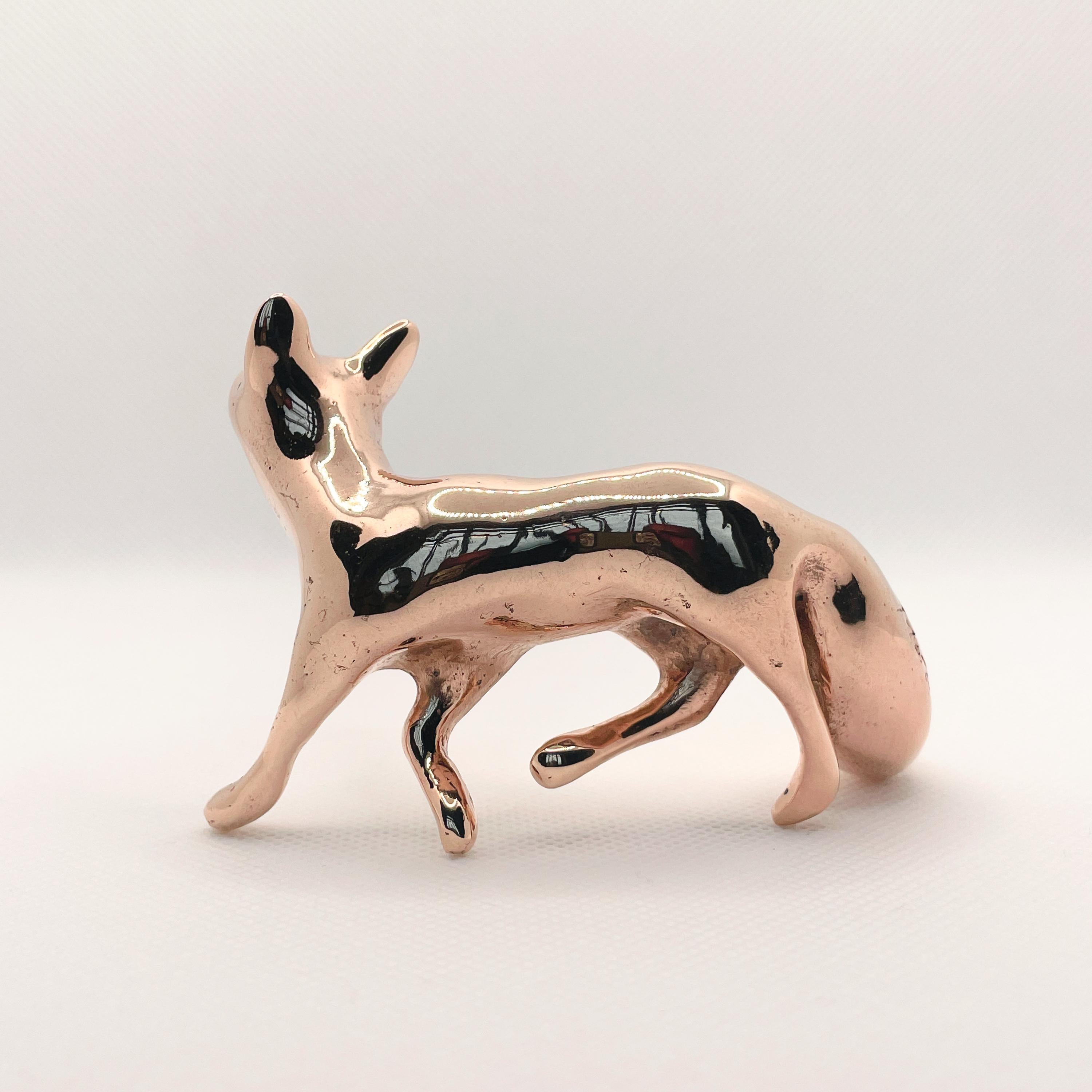 XXI secolo e contemporaneo Scultura animale in bronzo massiccio in miniatura di Javier de la Rosa in vendita