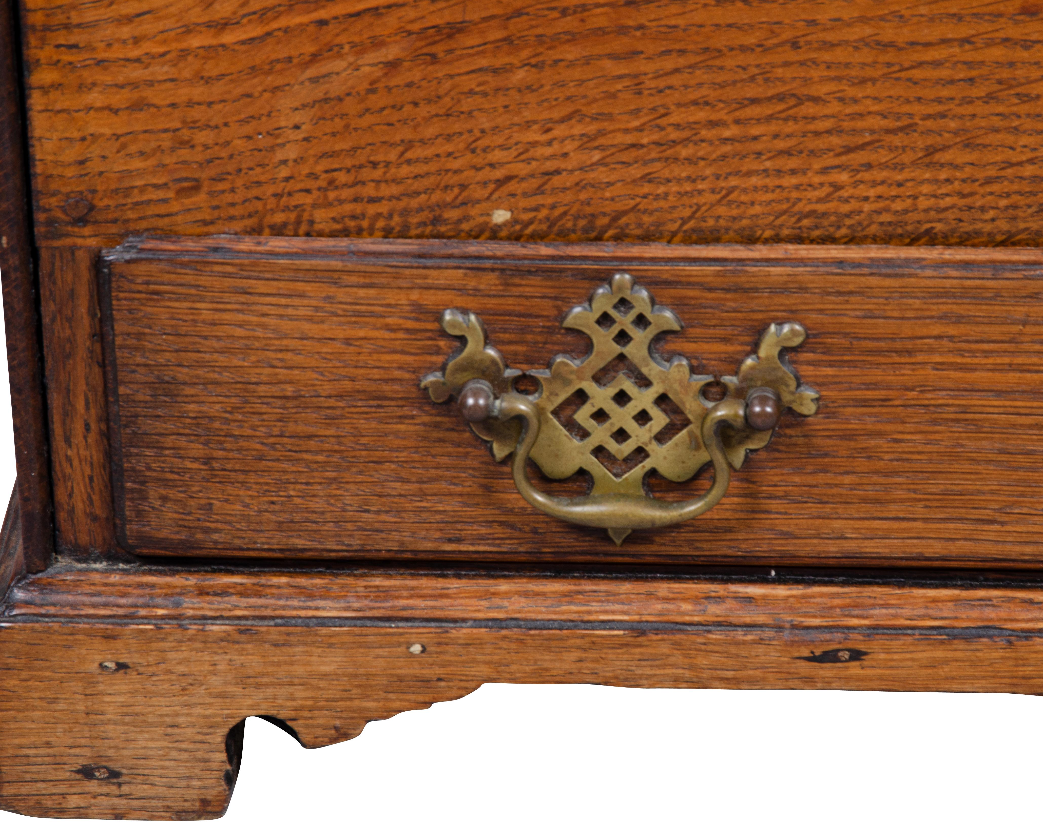 Miniature George III Oak Coffer For Sale 11