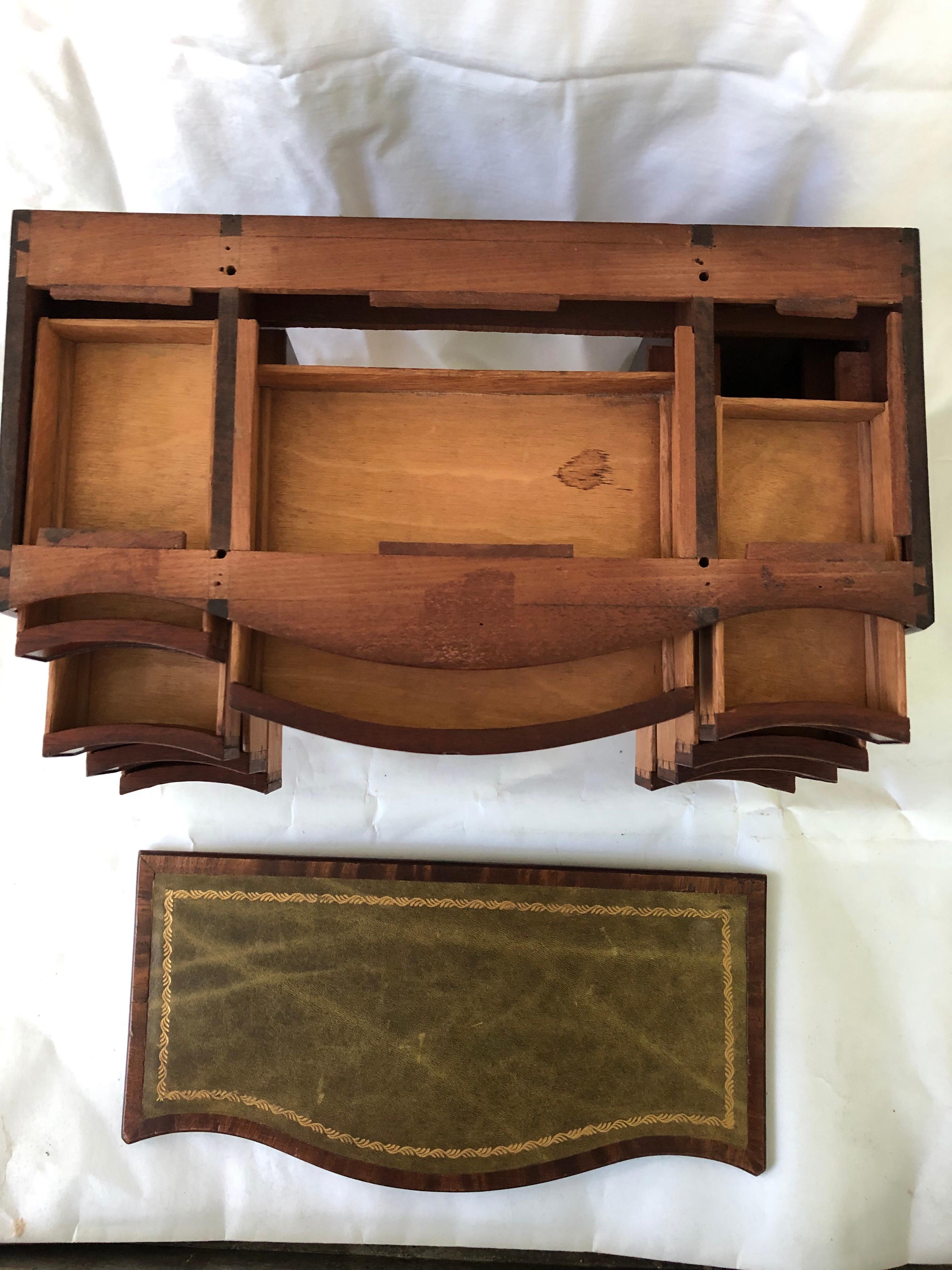 Mid-20th Century George III Style Miniature Kneehole Desk For Sale