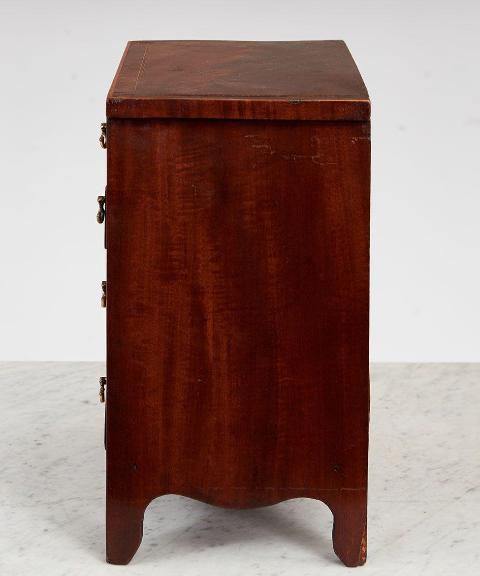 Mahogany Miniature Georgian Chest of Drawers For Sale