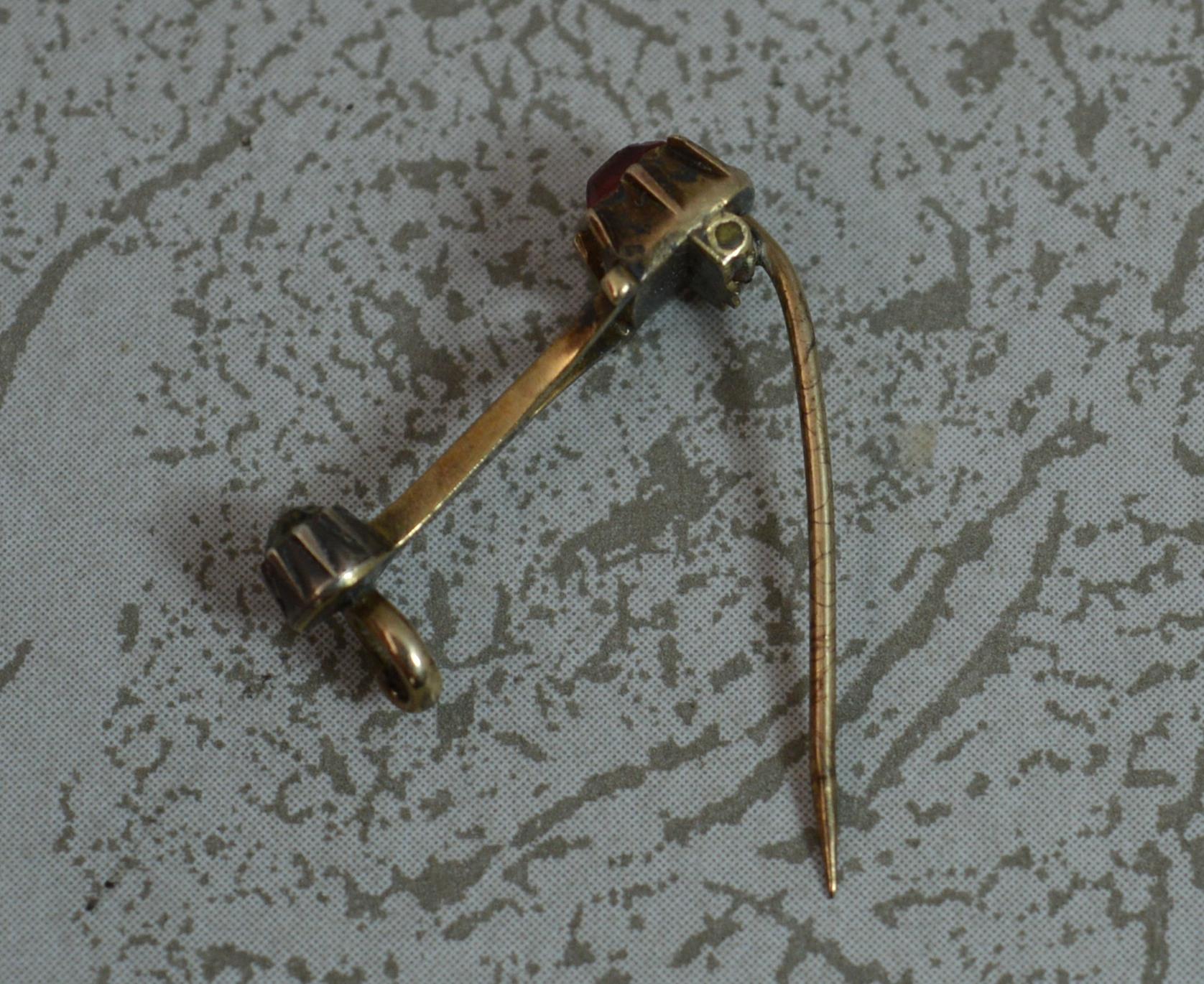 George III Miniature Georgian Gold and Paste Halleys Comet Brooch