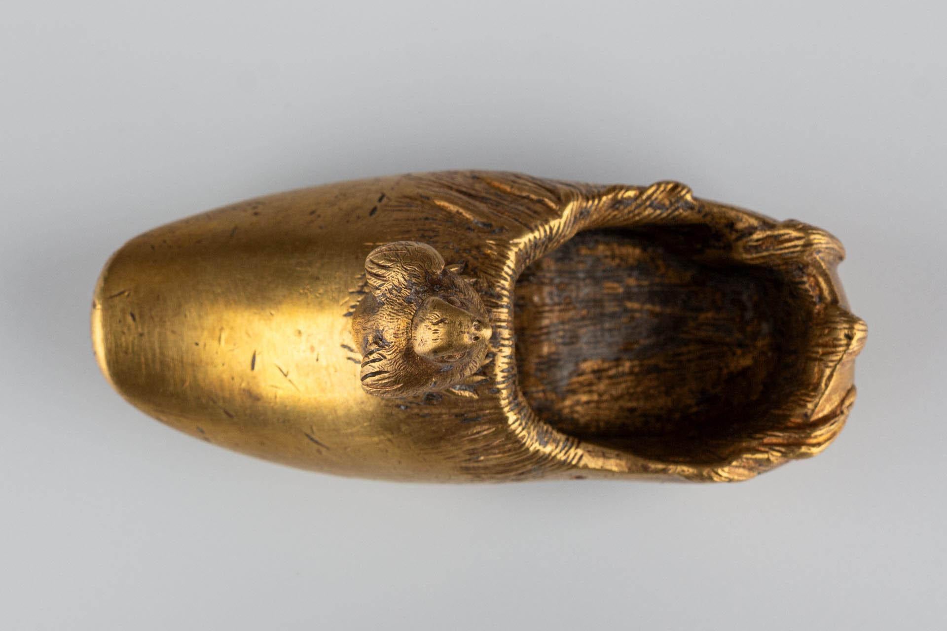 Miniature Gilt Bronze Shoe, circa 1900 For Sale 7