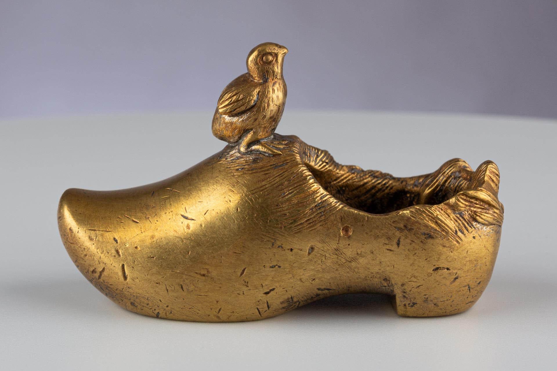 Miniature Gilt Bronze Shoe, circa 1900 For Sale 8