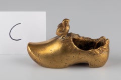 Miniature Gilt Bronze Shoe, circa 1900