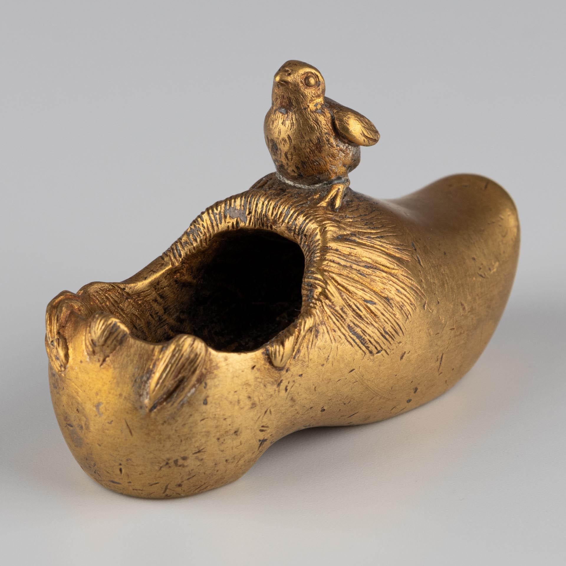 Miniature Gilt Bronze Shoe, circa 1900 For Sale 1