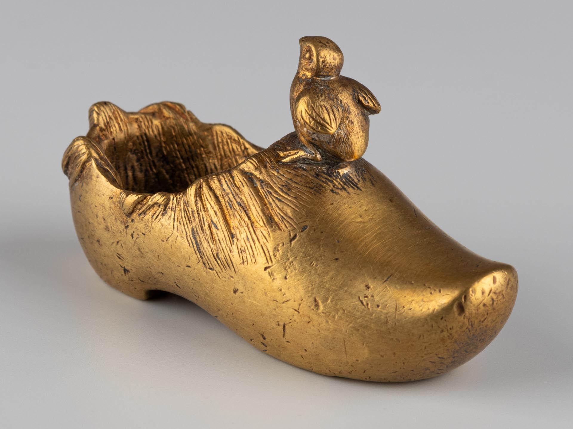 Miniature Gilt Bronze Shoe, circa 1900 For Sale 2