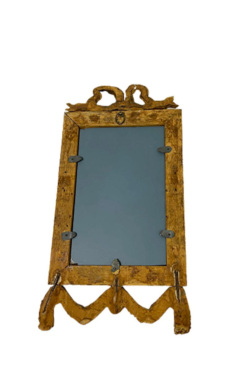 Miniature Gilt Wood Mirror and Console Set For Sale 5