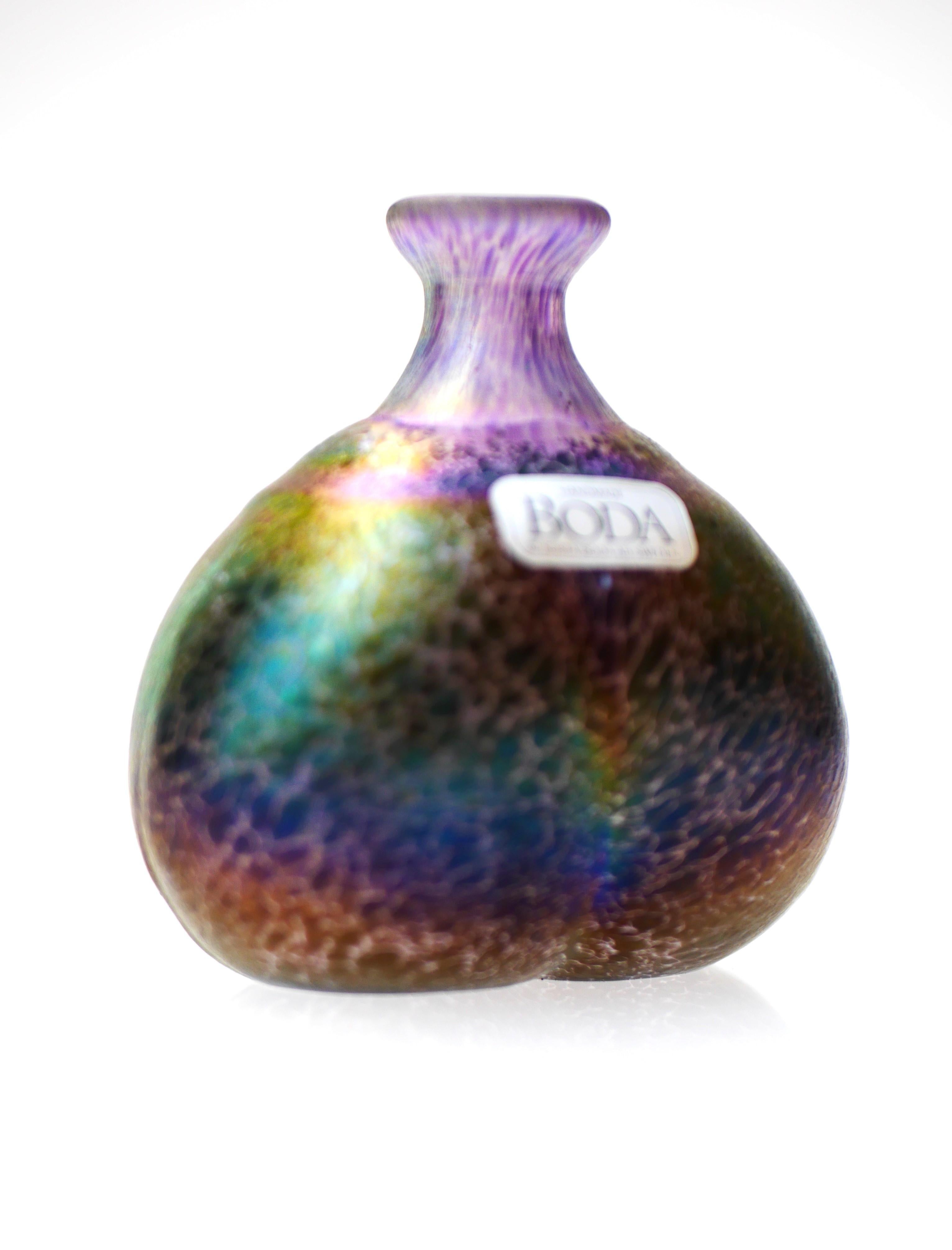 Miniature Glass Art Vase from 