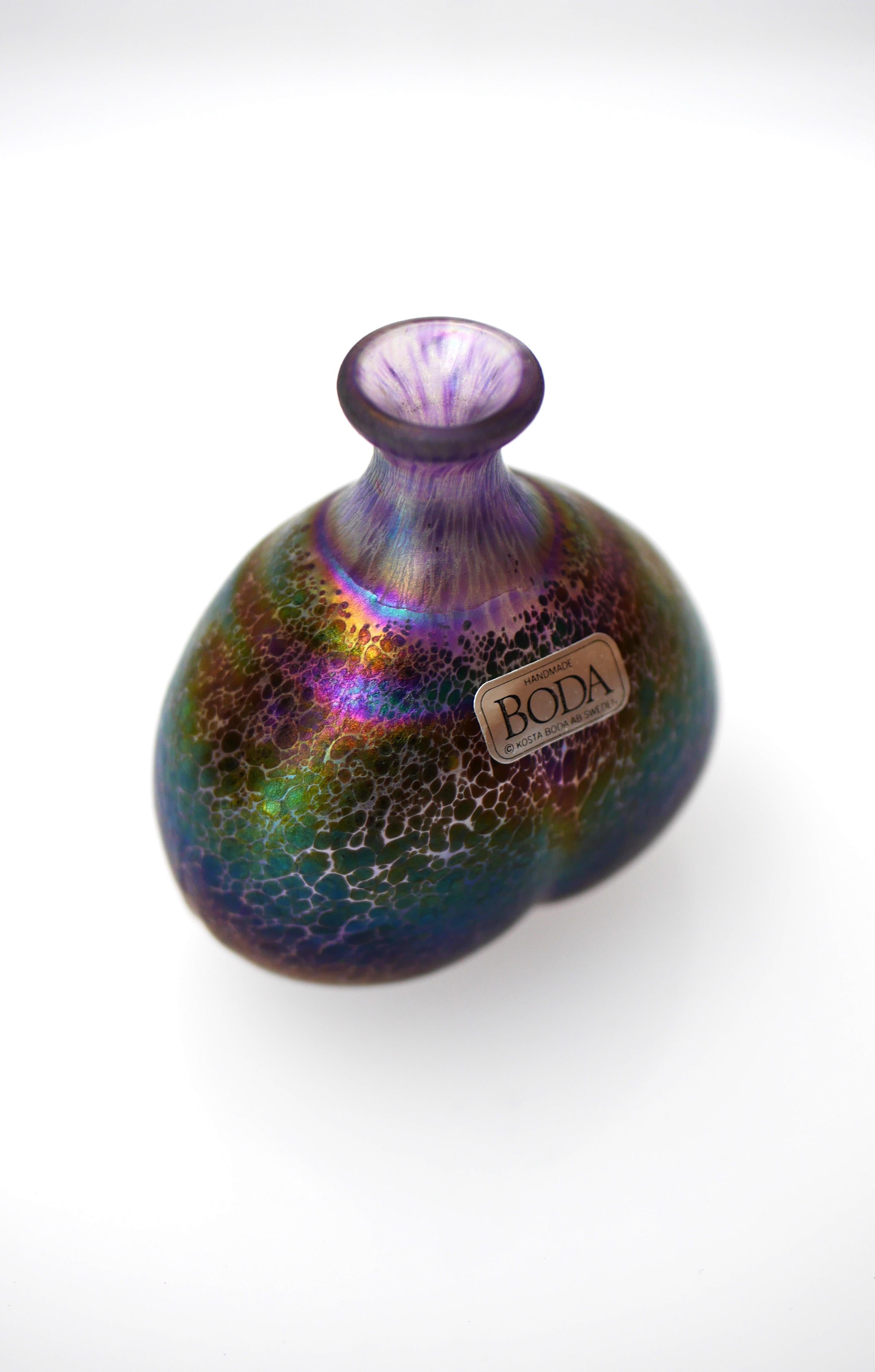 Miniature Glass Art Vase from 