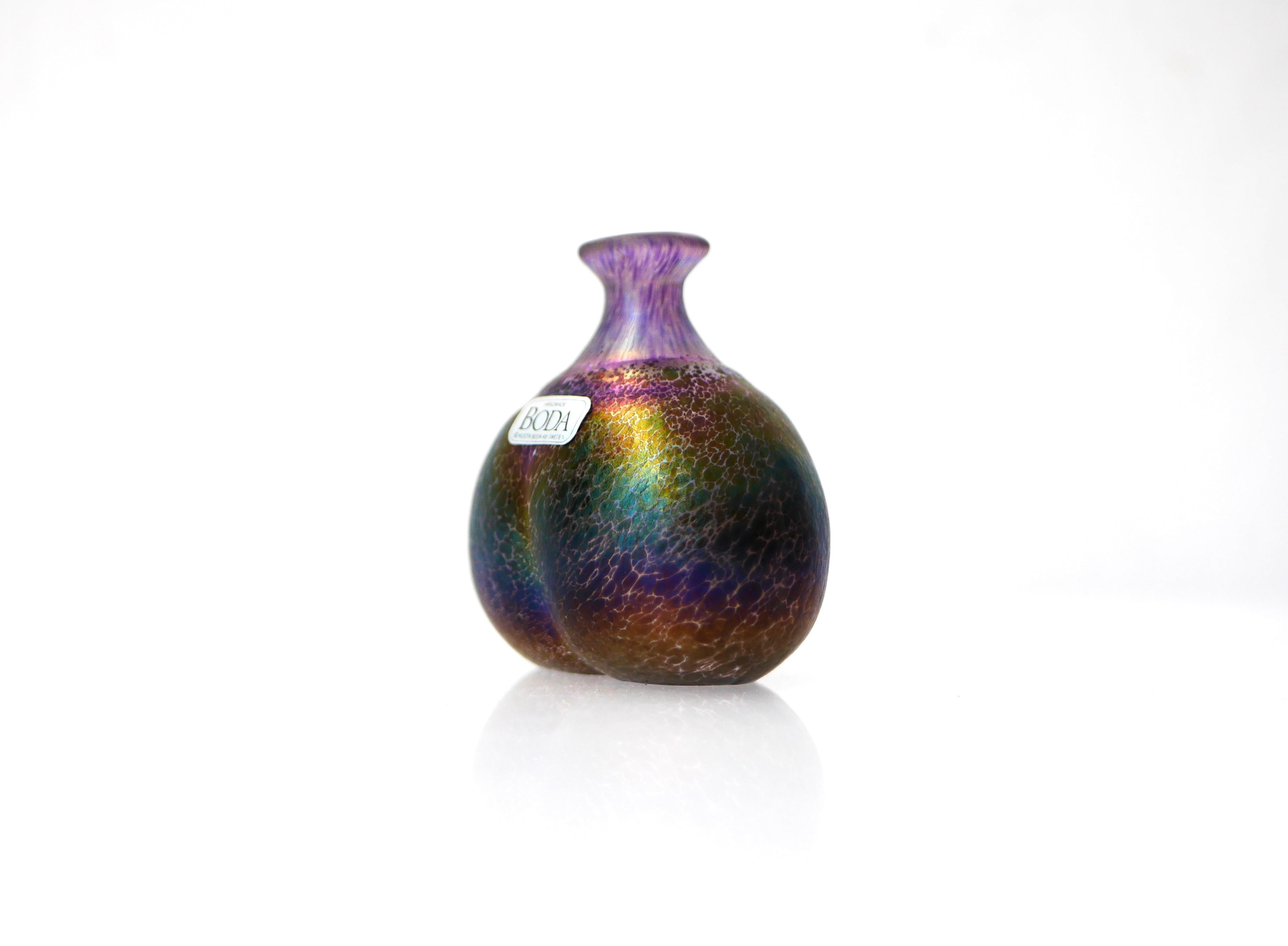 Miniature Glass Art Vase from 