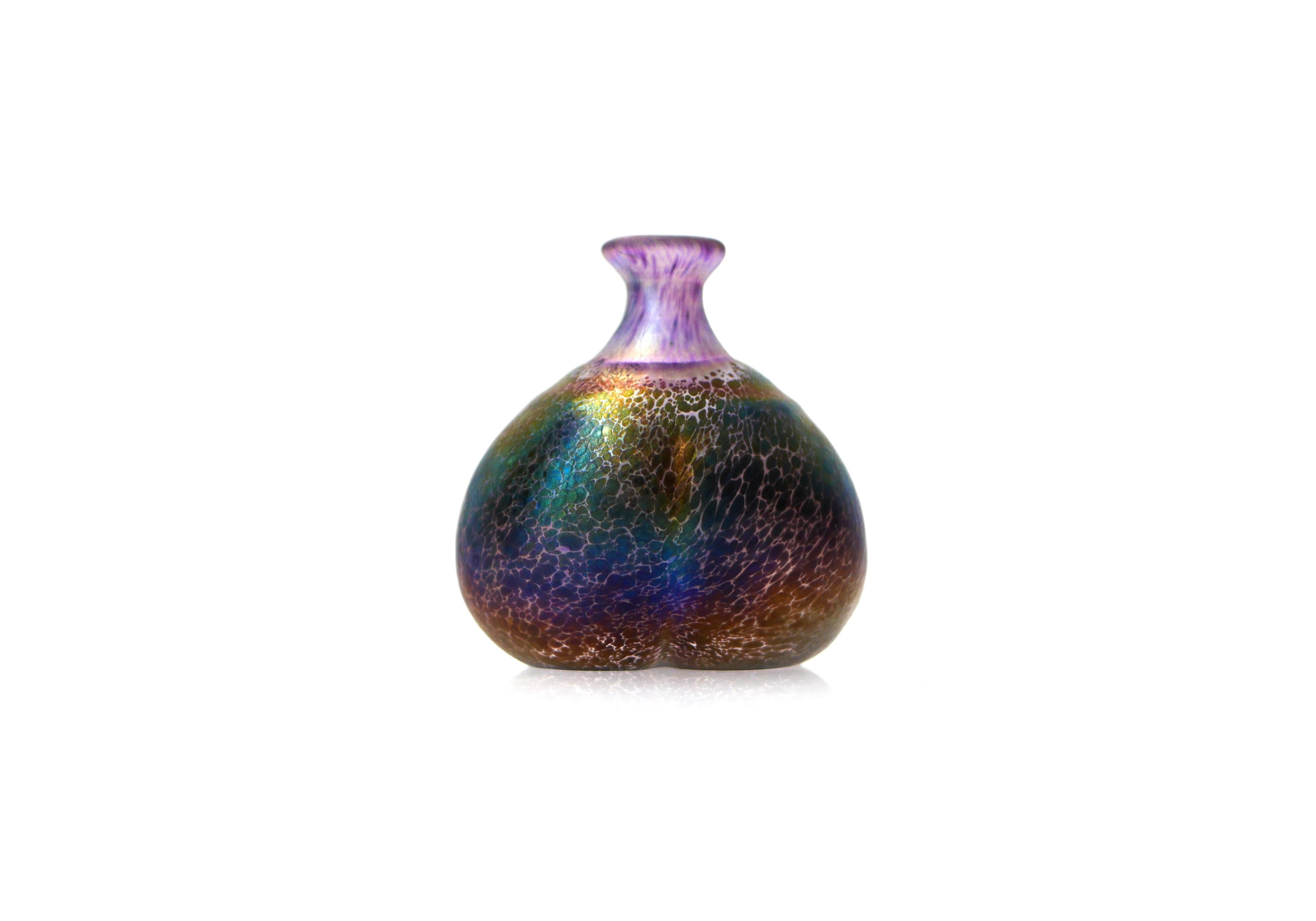Miniature Glass Art Vase from 