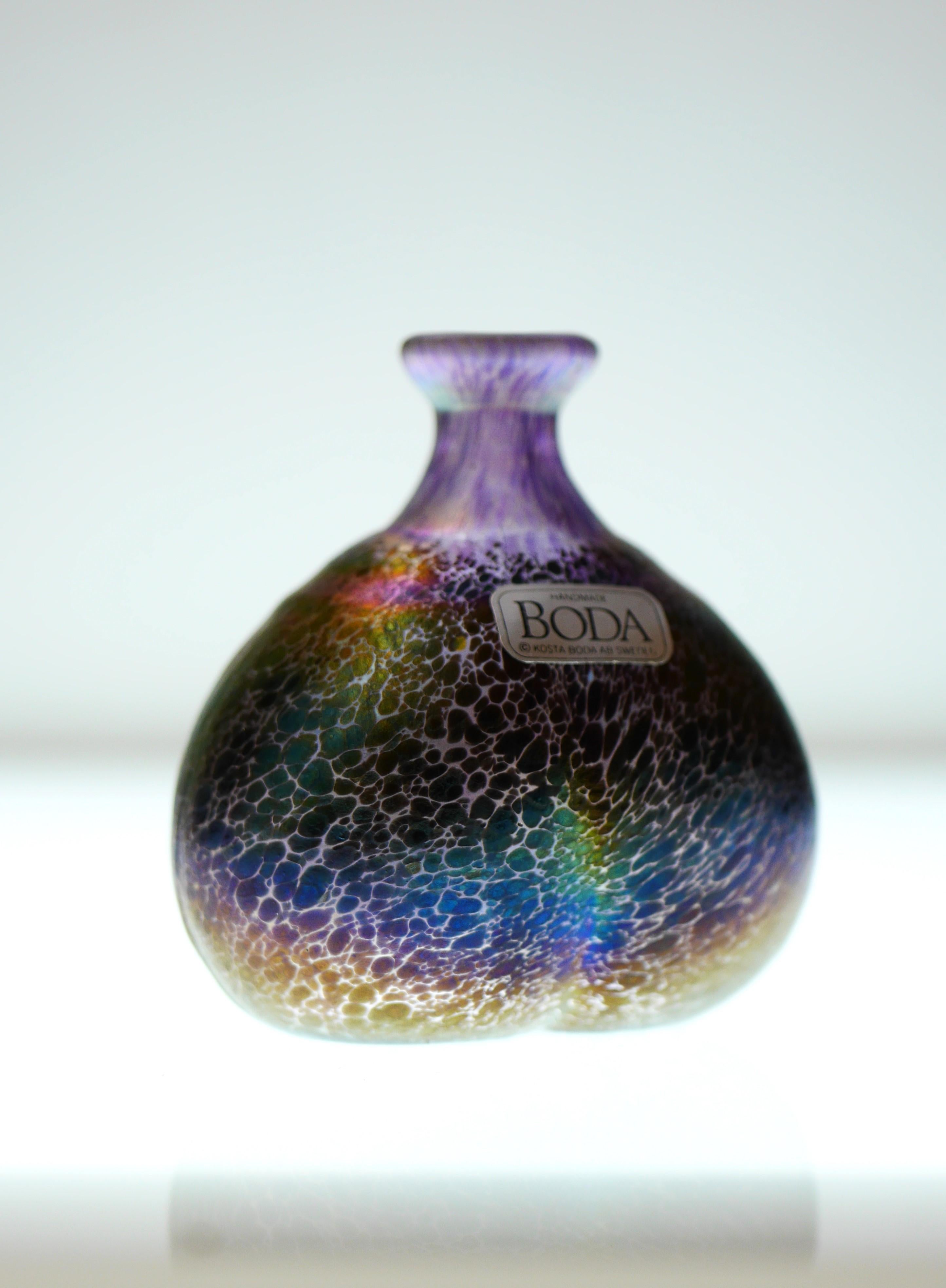 Late 20th Century Miniature Glass Art Vase from 