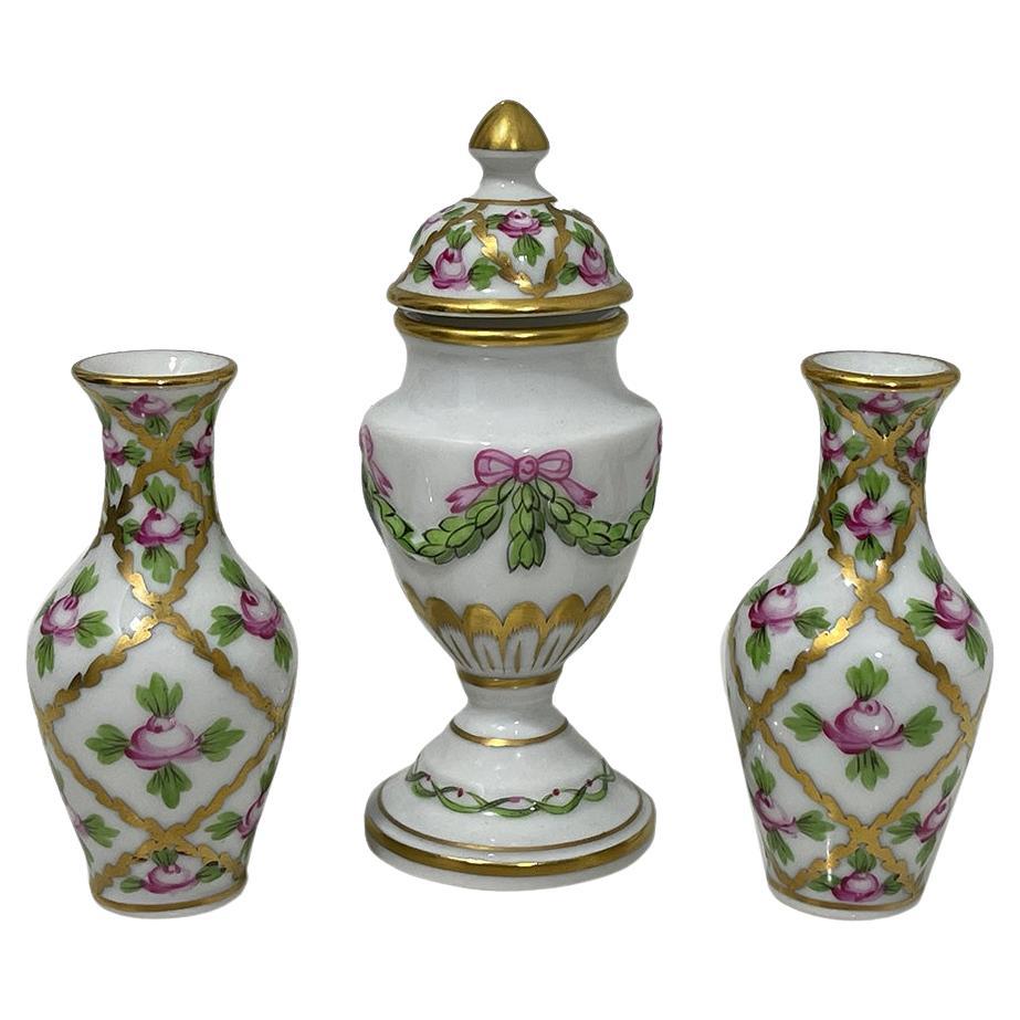 Miniature Herend Hungary Porcelain set, 1970s