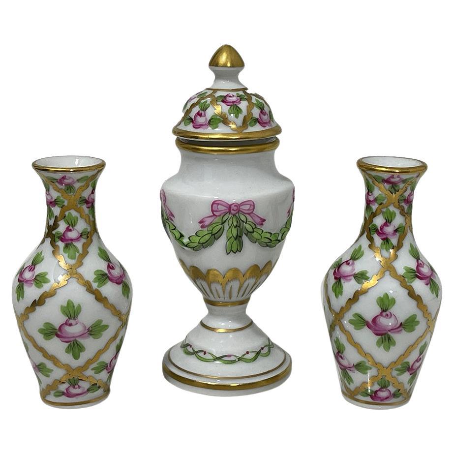 Miniature Herend Hungary Porcelain set, 1970s 