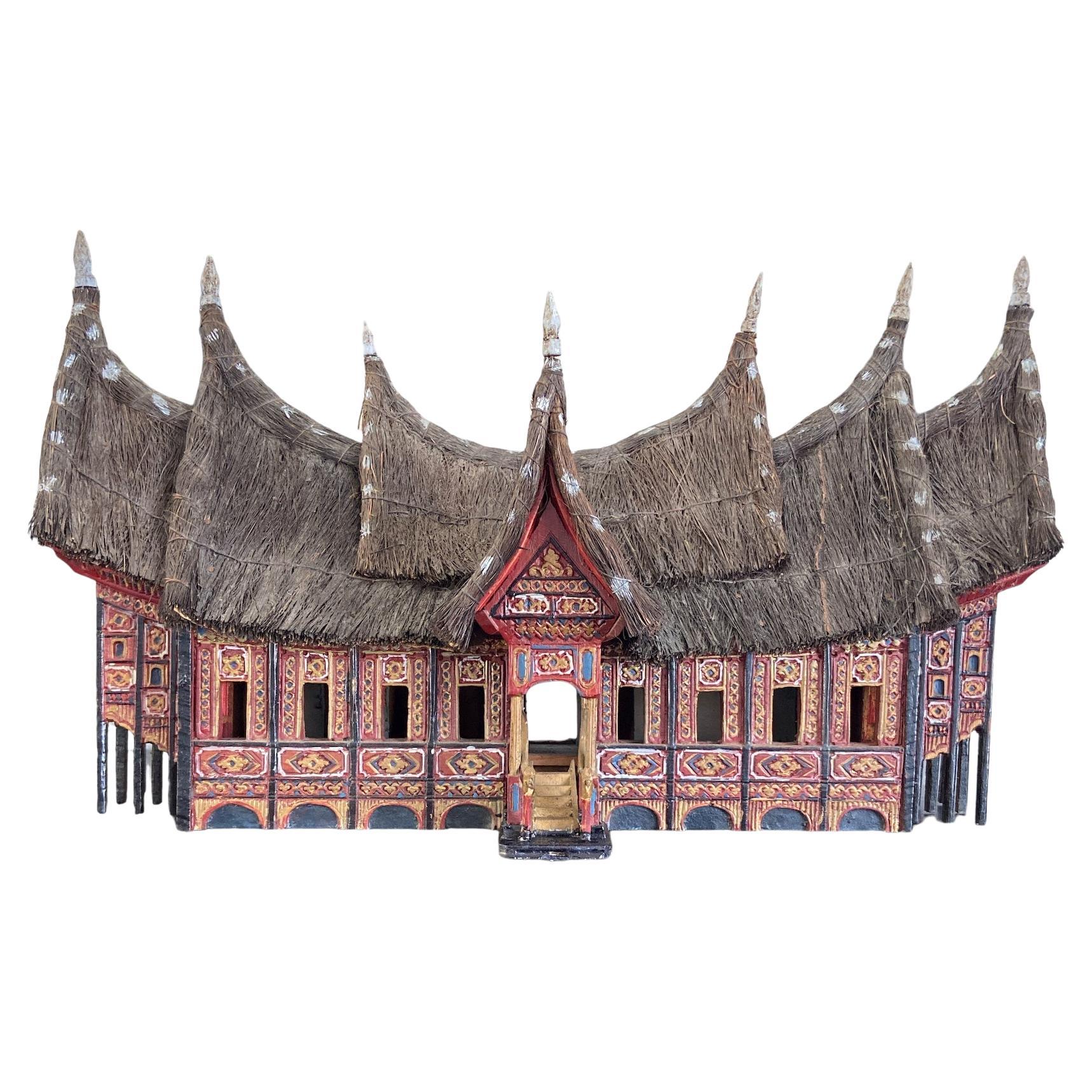 Miniature house from West Sumatra For Sale