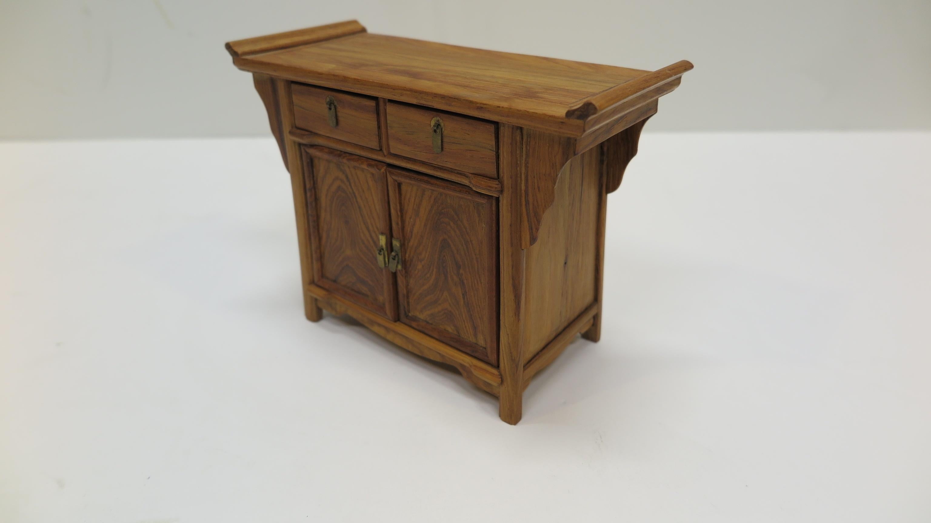 20th Century Miniature Huanghuali Wood Chinese Sideboard For Sale