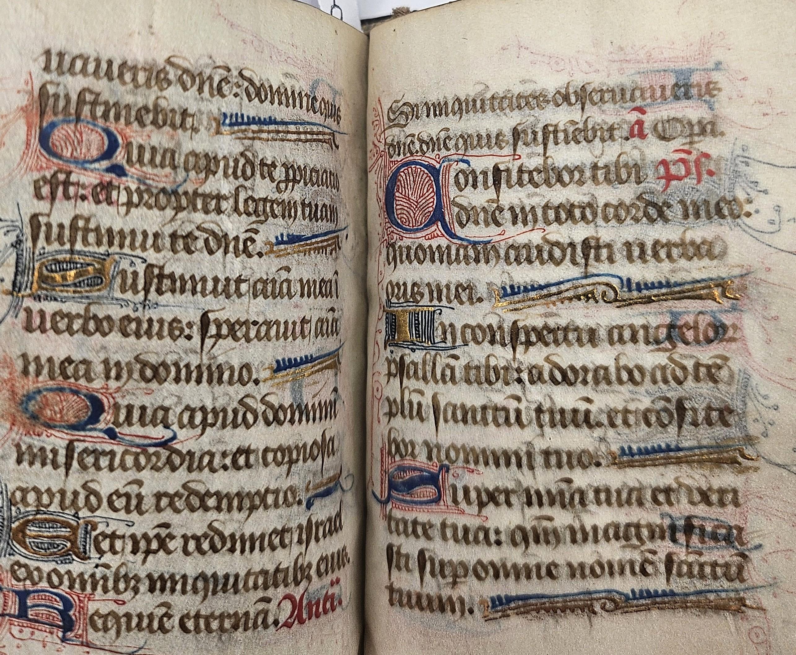 Miniature illuminated manuscript on vellum with 12 full-page miniatures For Sale 3