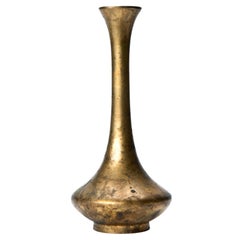 Miniature Japanese Gilt Bronze Finish Bud Vase