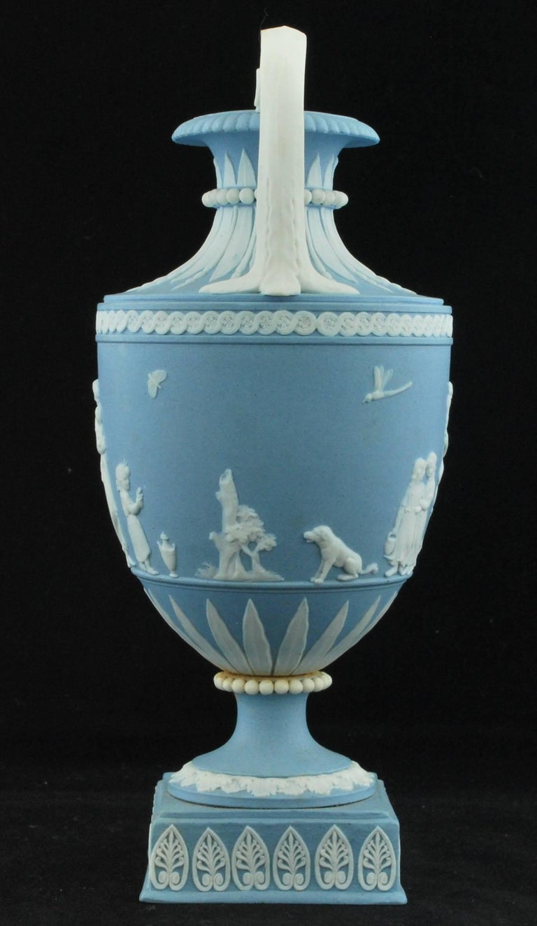 Miniature Jasperware Vase, Domestic Employment, Wedgwood, circa 1790 at