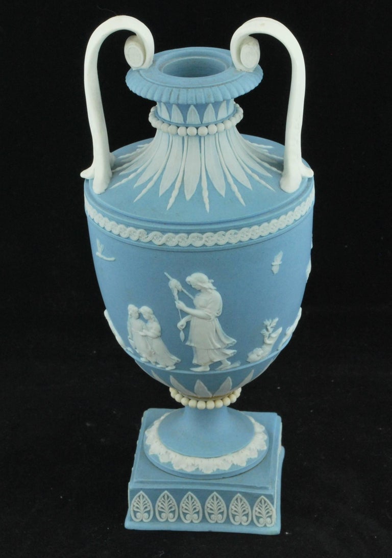 Miniature Jasperware Vase, Domestic Employment, Wedgwood, circa 1790 at