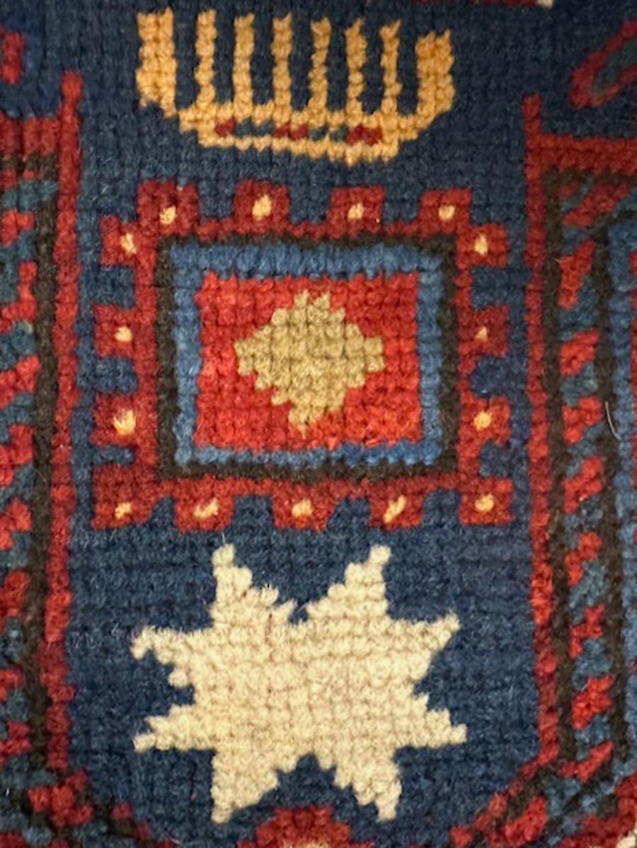 Miniature Kazak Gebetsteppich im Angebot 1