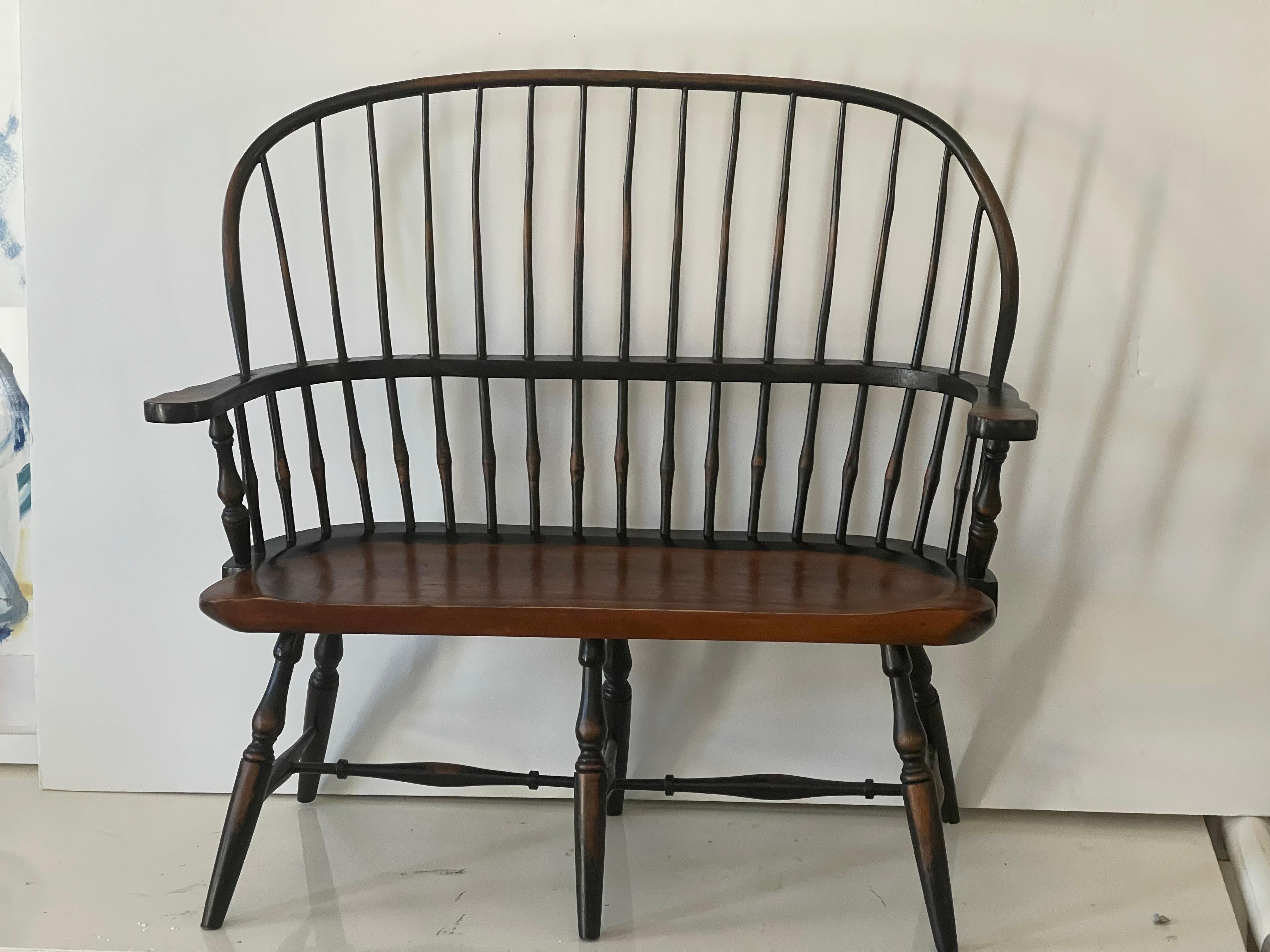 Wood Miniature Kids  or Dolls Sofa Bench For Sale
