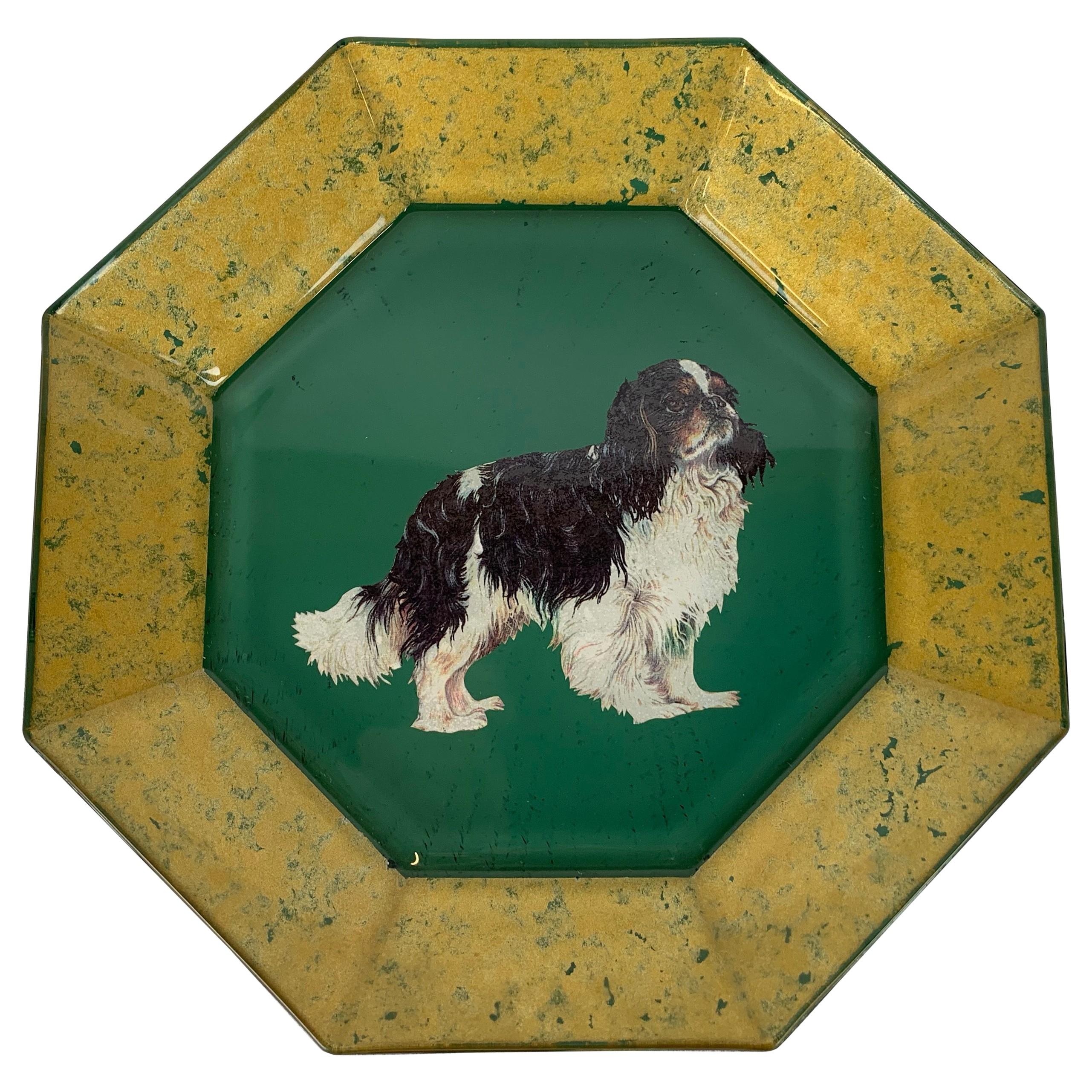 Miniature King Charles Plate Painted Plate