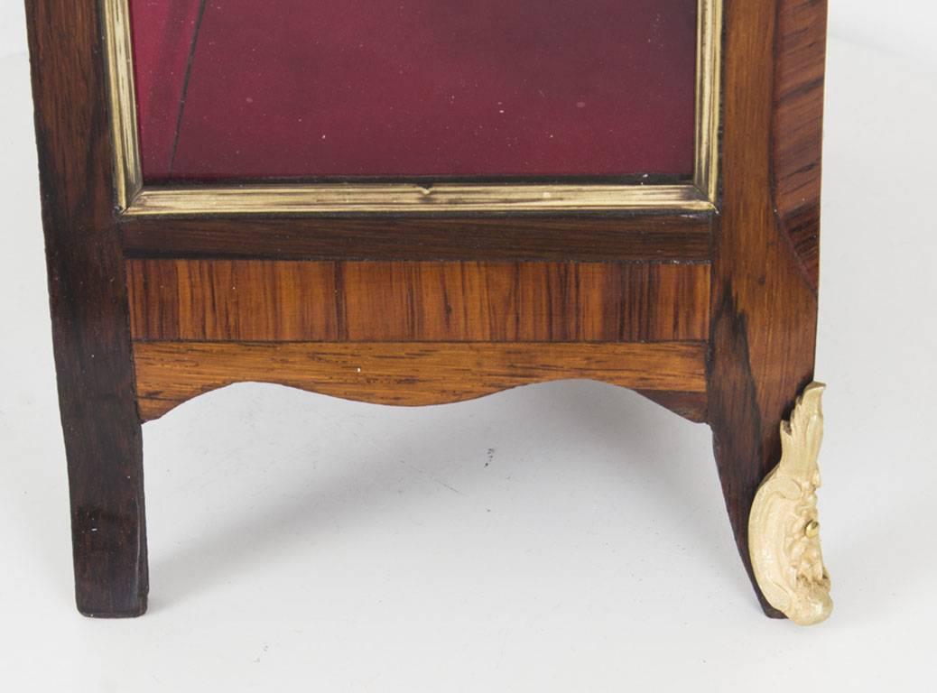 Miniature Kingwood Bijouterie Table Top Cabinet with Ormolu Mounts 19th Century 6