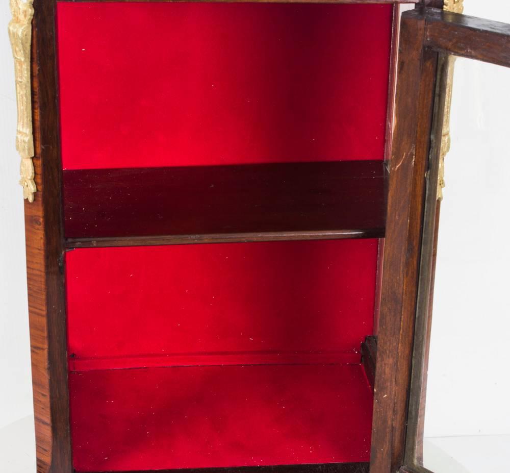 Miniature Kingwood Bijouterie Table Top Cabinet with Ormolu Mounts 19th Century 4