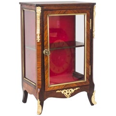 Antique Miniature Kingwood Bijouterie Table Top Cabinet with Ormolu Mounts 19th Century