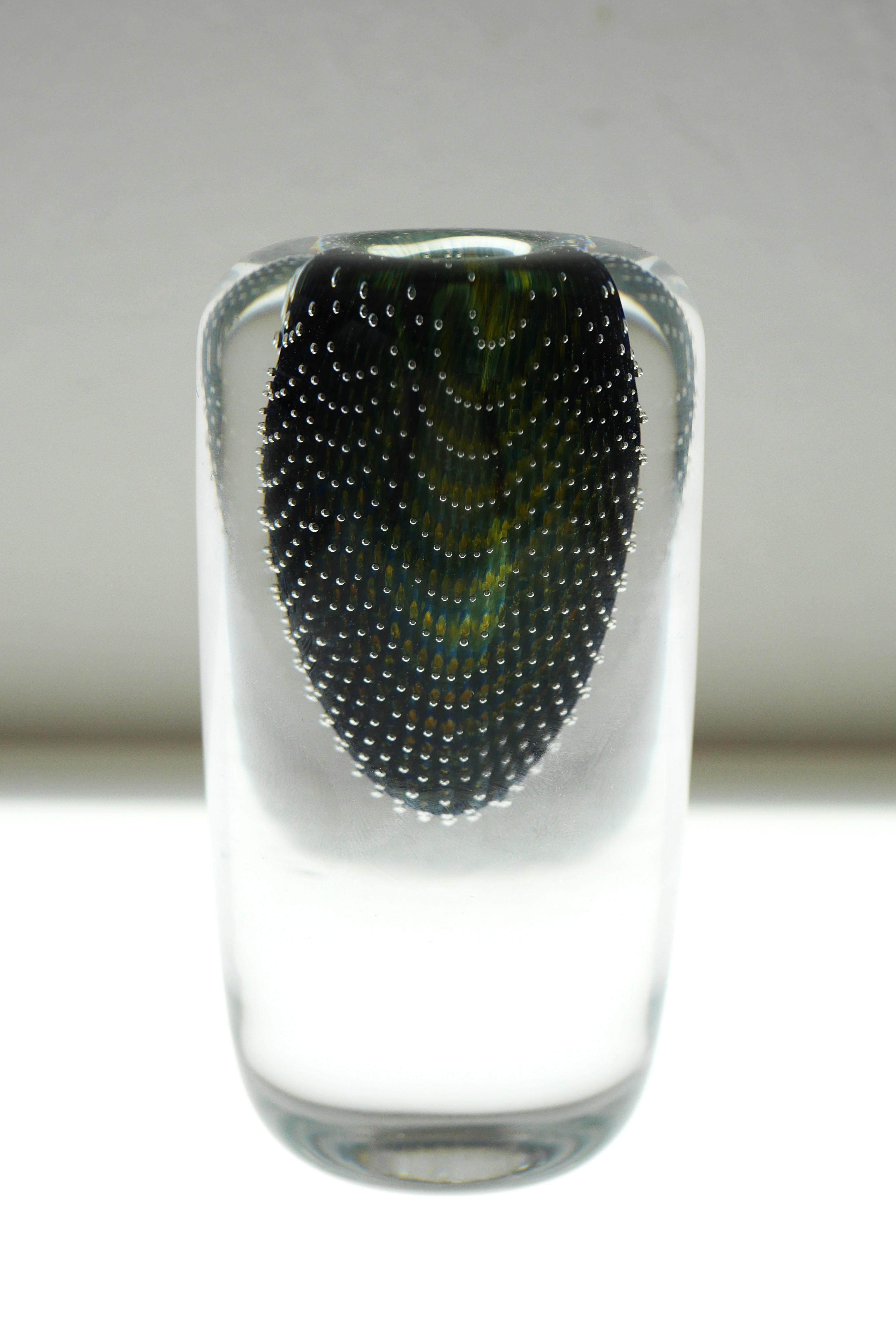 Mid-Century Modern Vase Miniature Kraka de Sven Palmqvist pour Orrefors Suède en vente