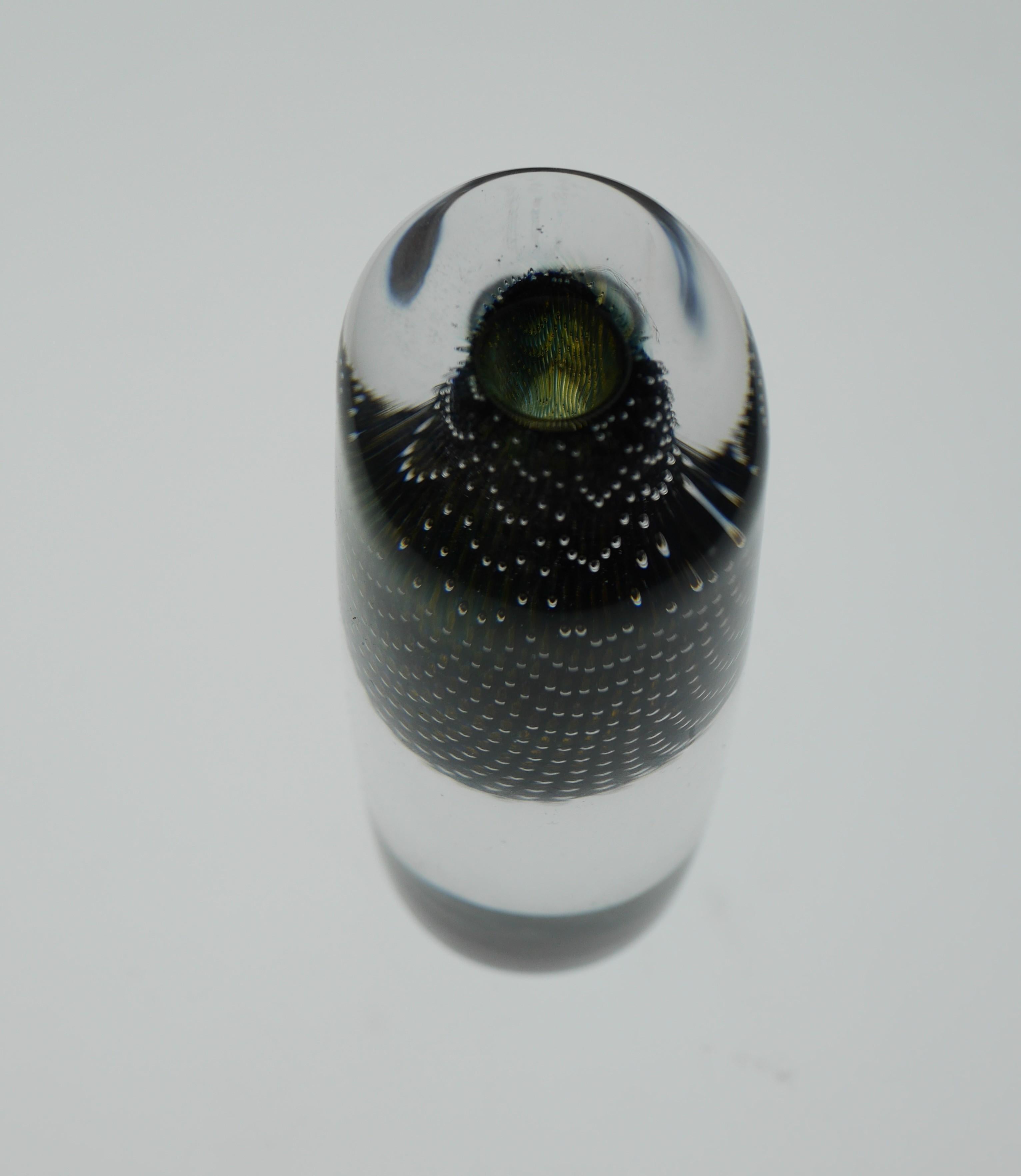 Verre Vase Miniature Kraka de Sven Palmqvist pour Orrefors Suède en vente