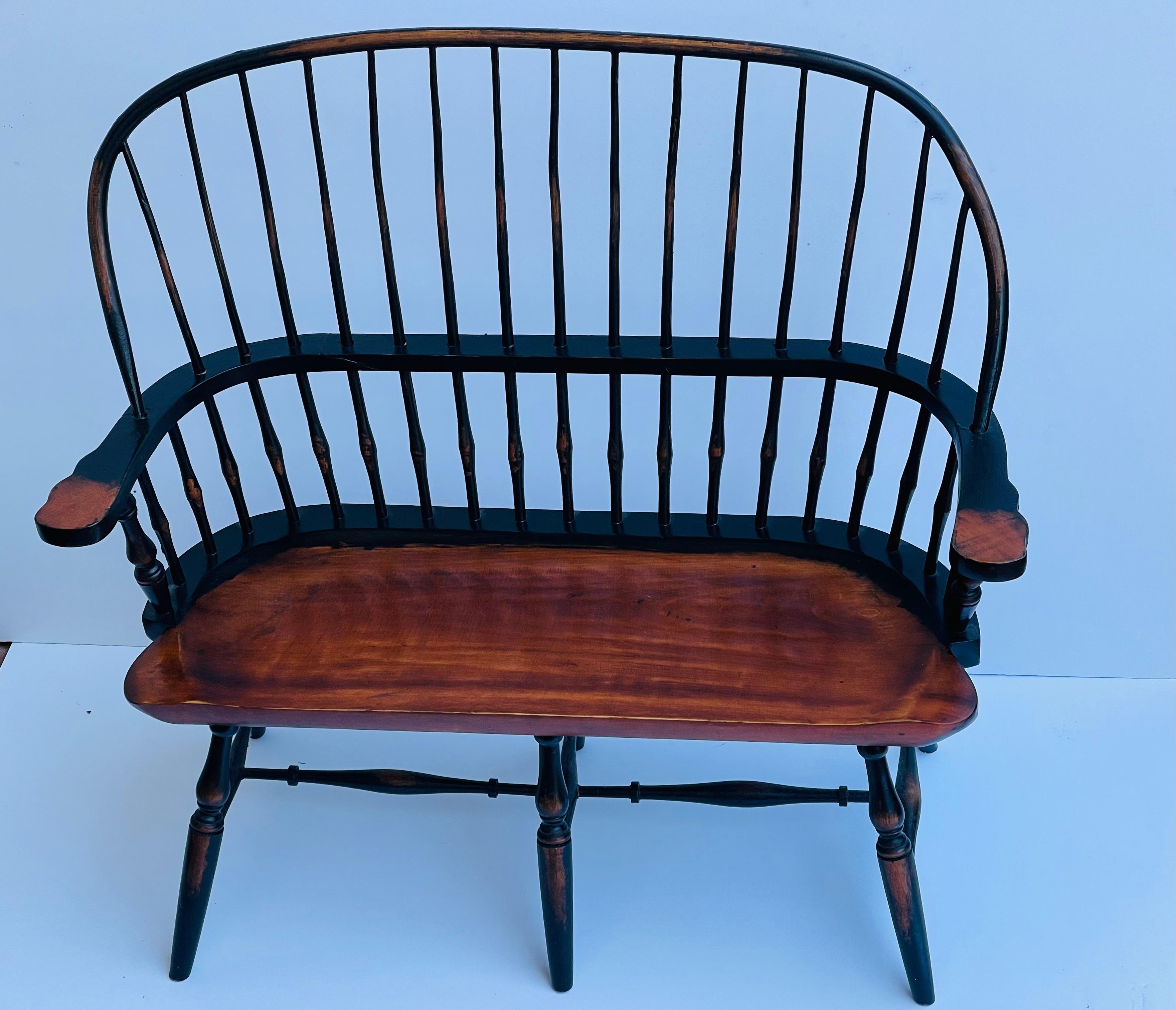 Vintage small miniature kids or dolls bench. Great decor furniture 