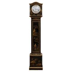 Miniature Longcase / Grandmother Chinoiserie Decorated Clock