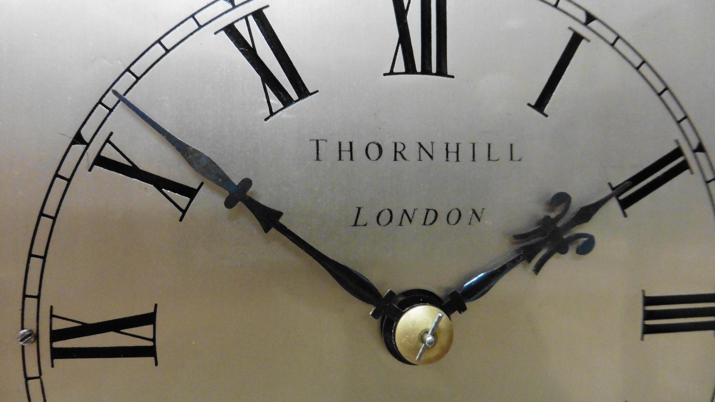 Victorian Miniature Mahogany Library Clock, Thornhill, London For Sale