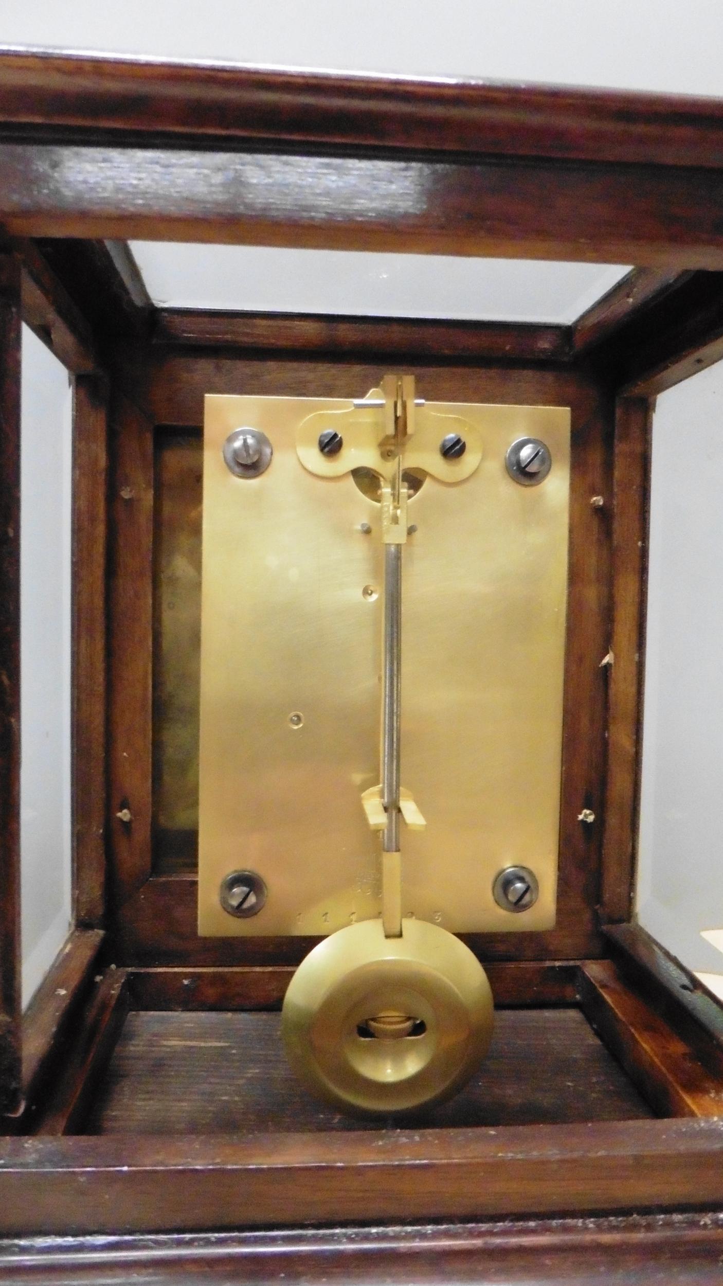 Reloj miniatura de caoba para biblioteca, Thornhill, Londres en Bueno estado para la venta en Norwich, GB