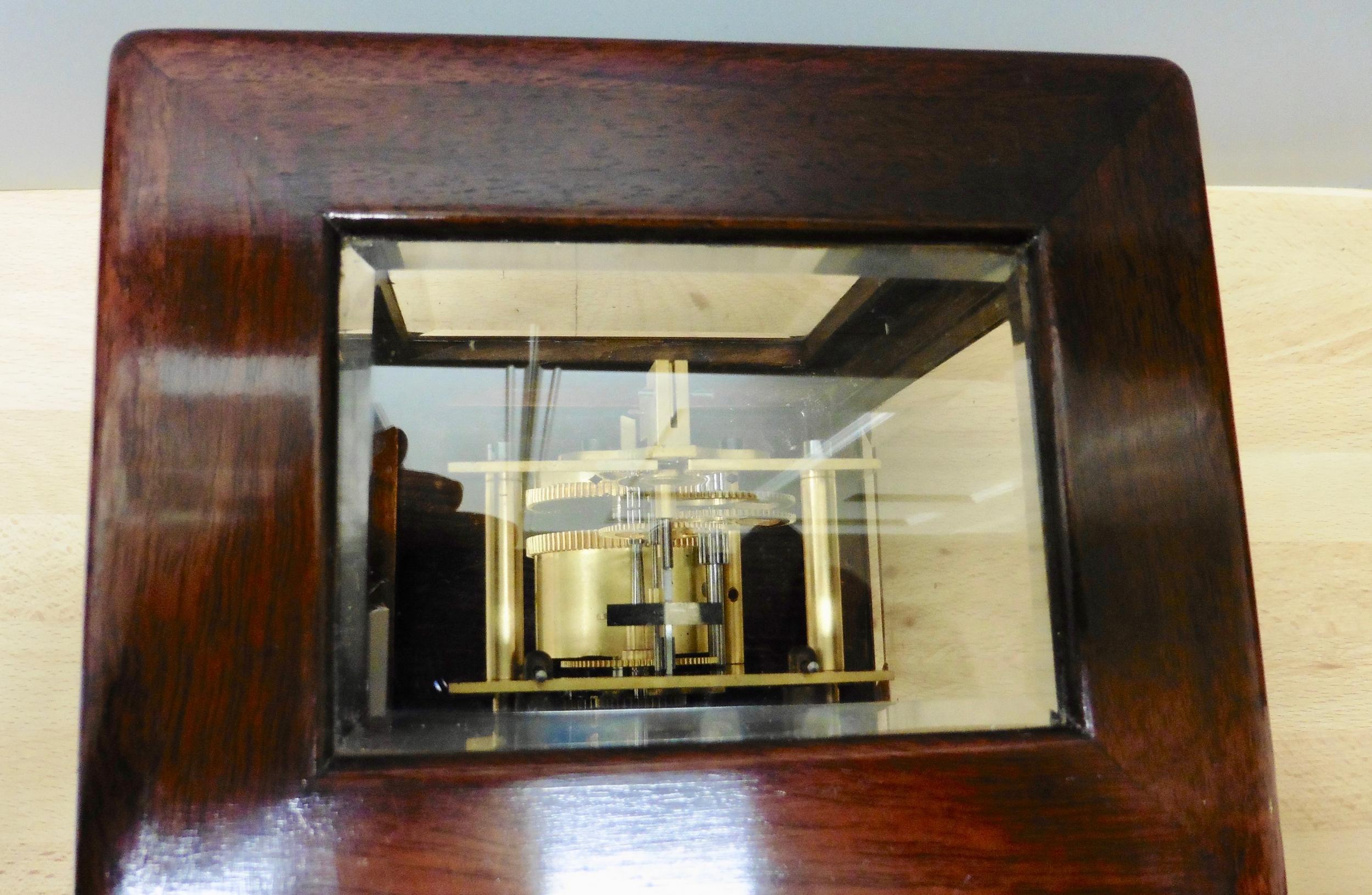 Reloj miniatura de caoba para biblioteca, Thornhill, Londres en venta 2