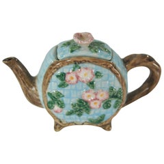 Miniature Majolica Teapot, English, circa 1920