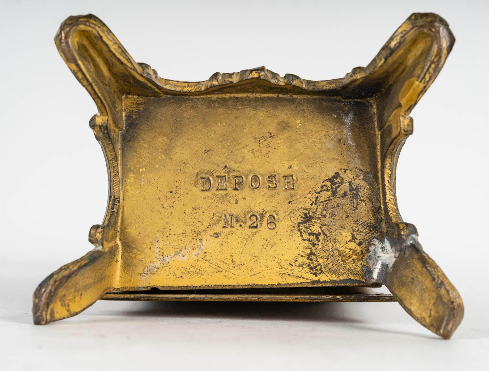 Miniature Metal and Glass Display Case, 19th Century, Napoleon III Period. 3