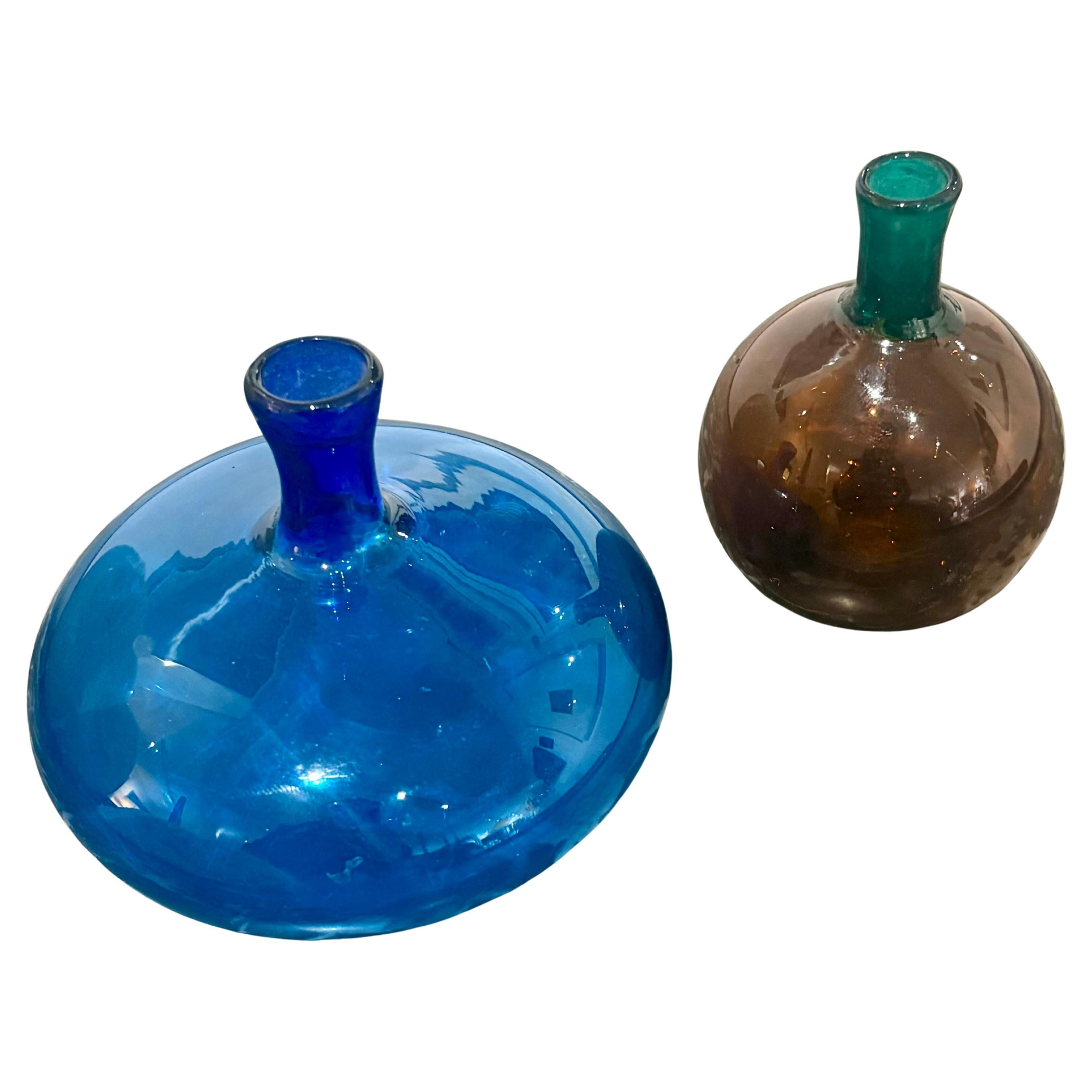 Miniature Murano glass vases by Venini 195os signed in vendita