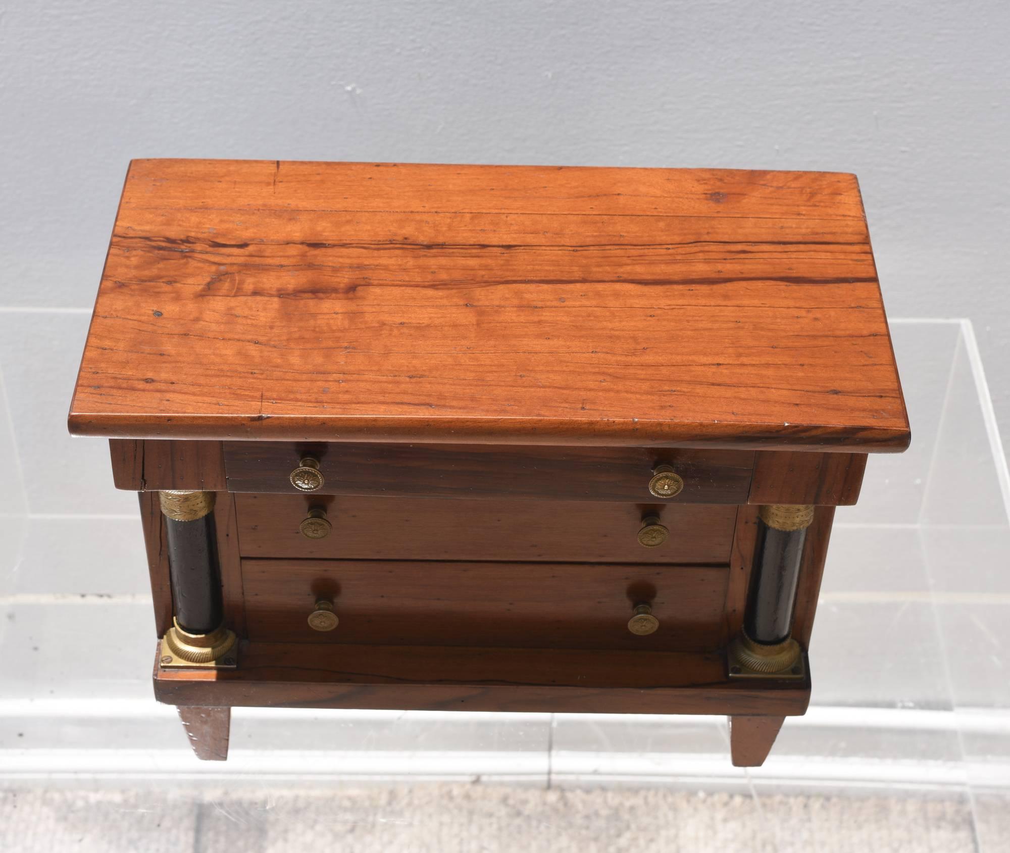 Miniature Neoclassical Tabletop Commode 4