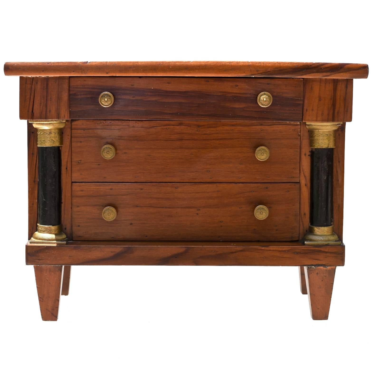 Miniature Neoclassical Tabletop Commode