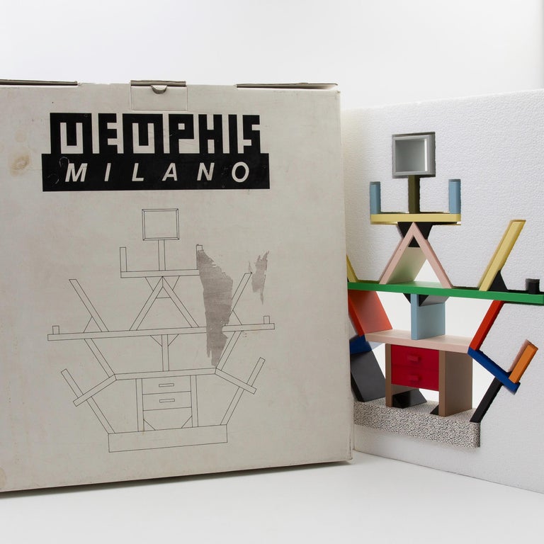 Miniature of the Iconic Carlton Bookcase Designed by Sottsass Memphis ...