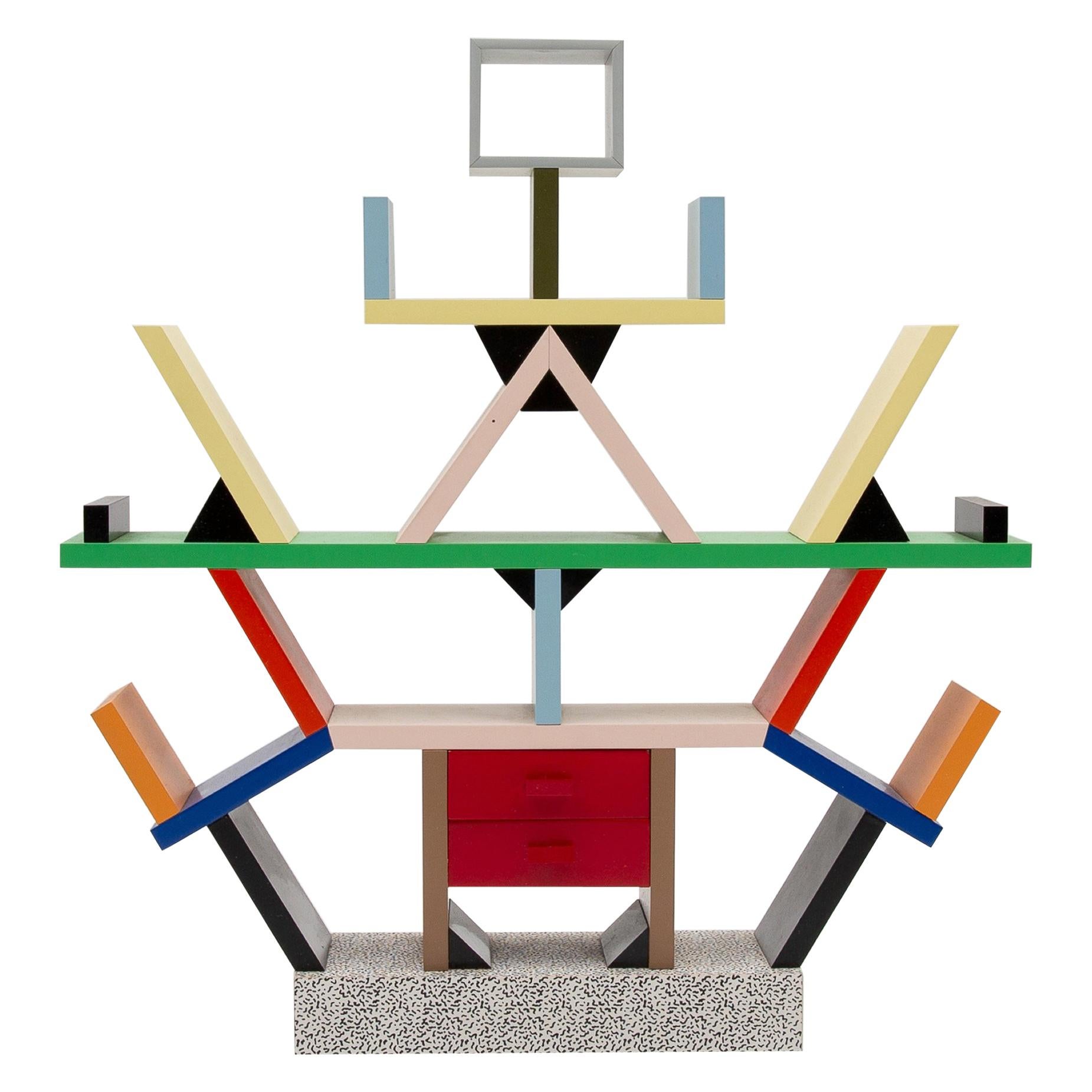 Miniature of the Iconic Carlton Bookcase Designed by Sottsass Memphis Milano