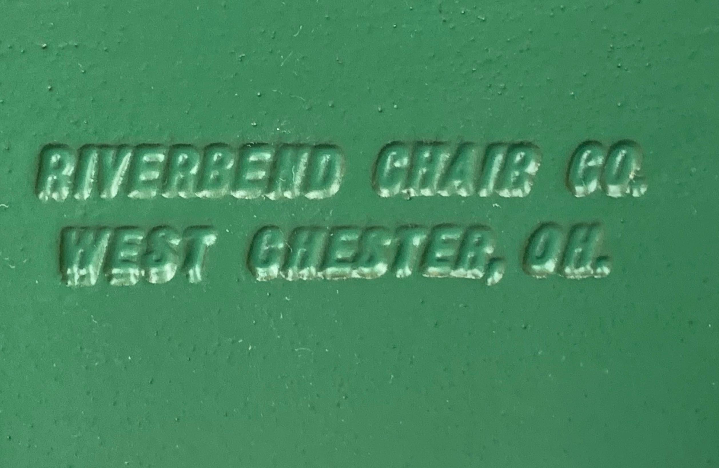 American Miniature or Salesman's Sample Windsor Armchair in Green Paint