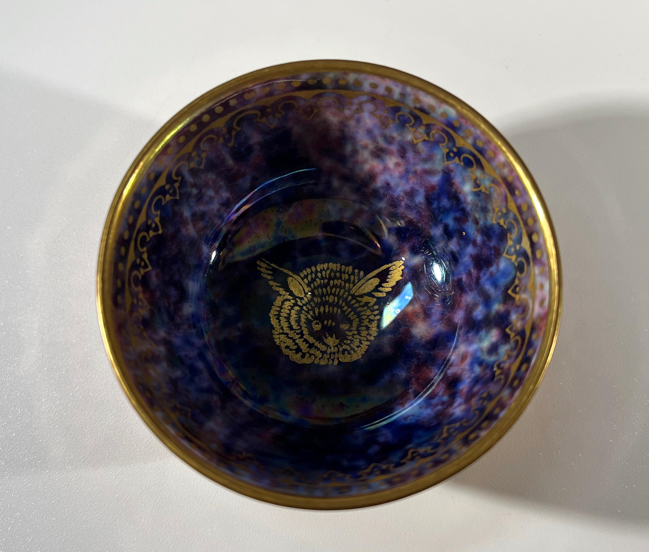 Art Deco Miniature Ordinary Strange Creature Lustre Bowl By Daisy Makeig-Jones Wedgwood  For Sale