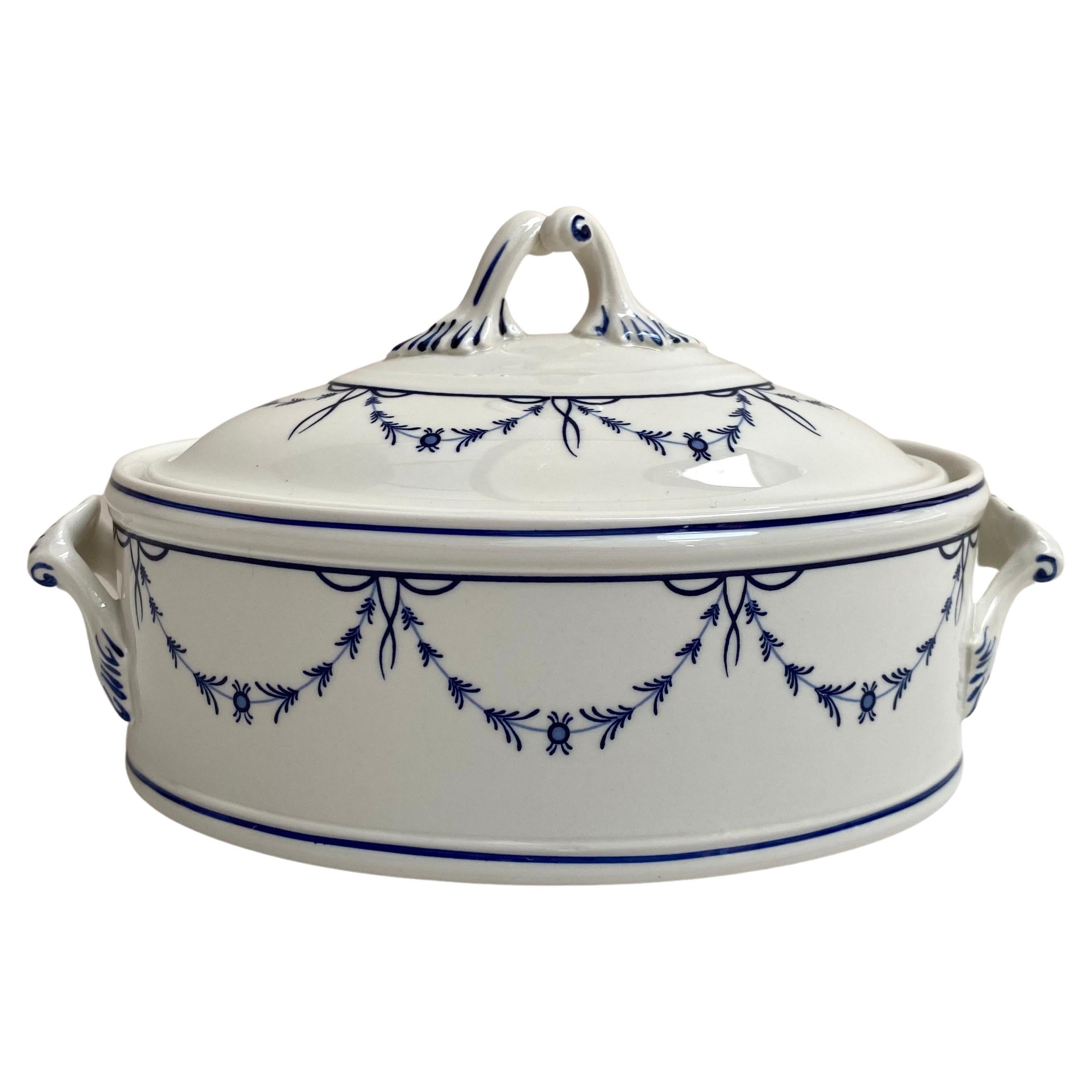 Miniature Oval Tureen with Lid Vieux Septfontaines Villeroy & Boch, Candy Bowl For Sale