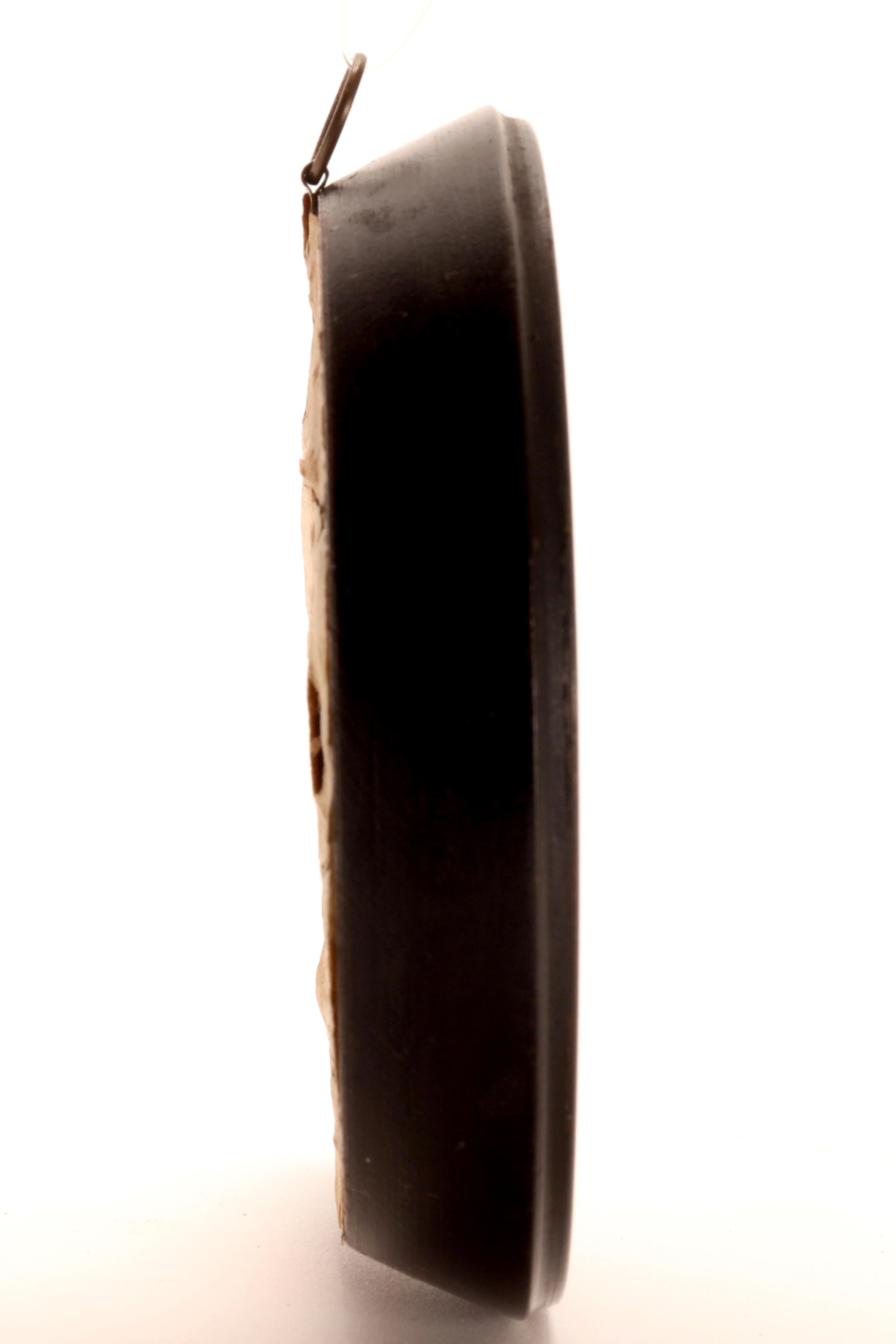 Mit Bleistift auf Papier gemalte Miniatur, die eine Vanitas darstellt, Deutschland um 1850. (Messing) im Angebot