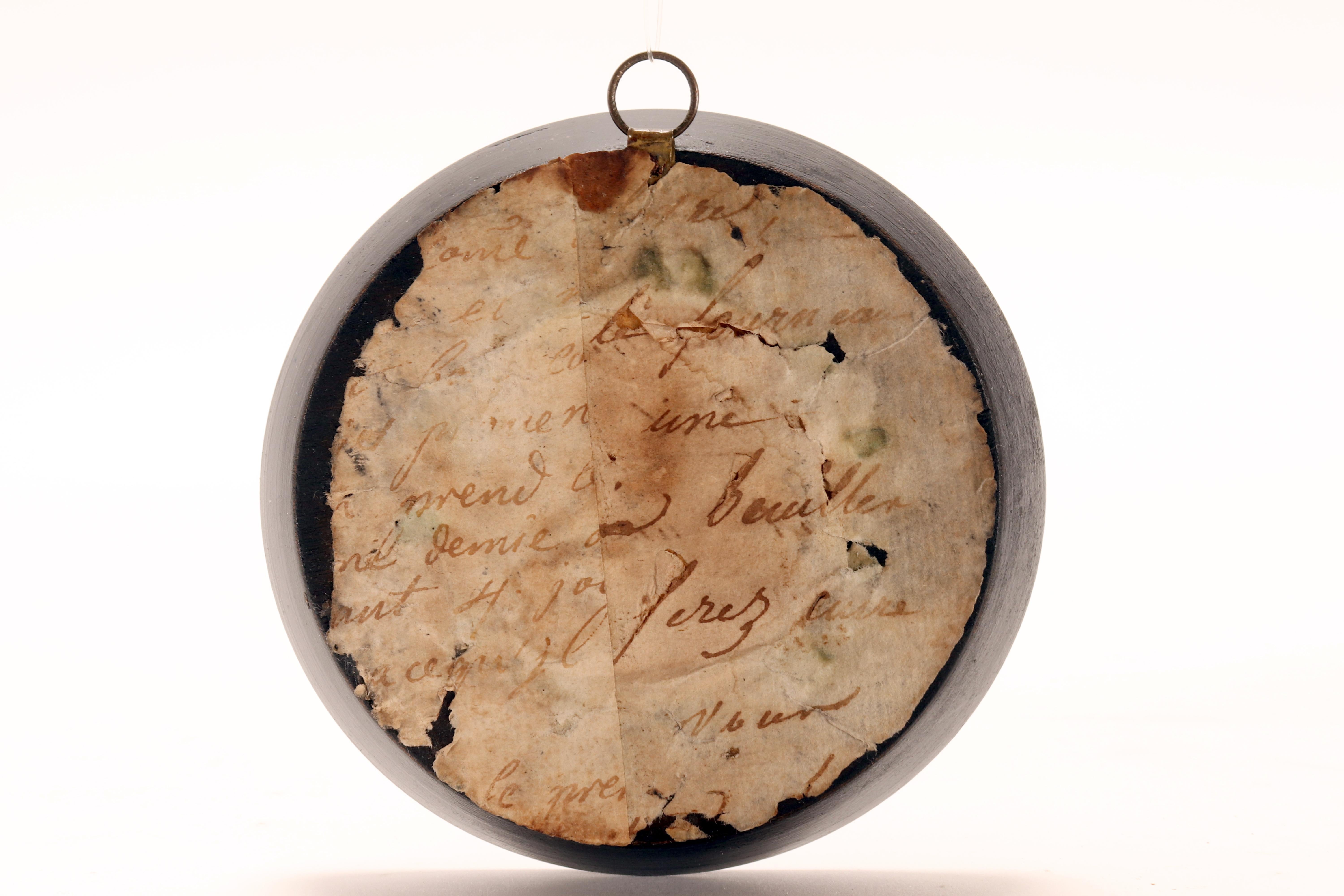 Mit Bleistift auf Papier gemalte Miniatur, die eine Vanitas darstellt, Deutschland um 1850. im Angebot 2