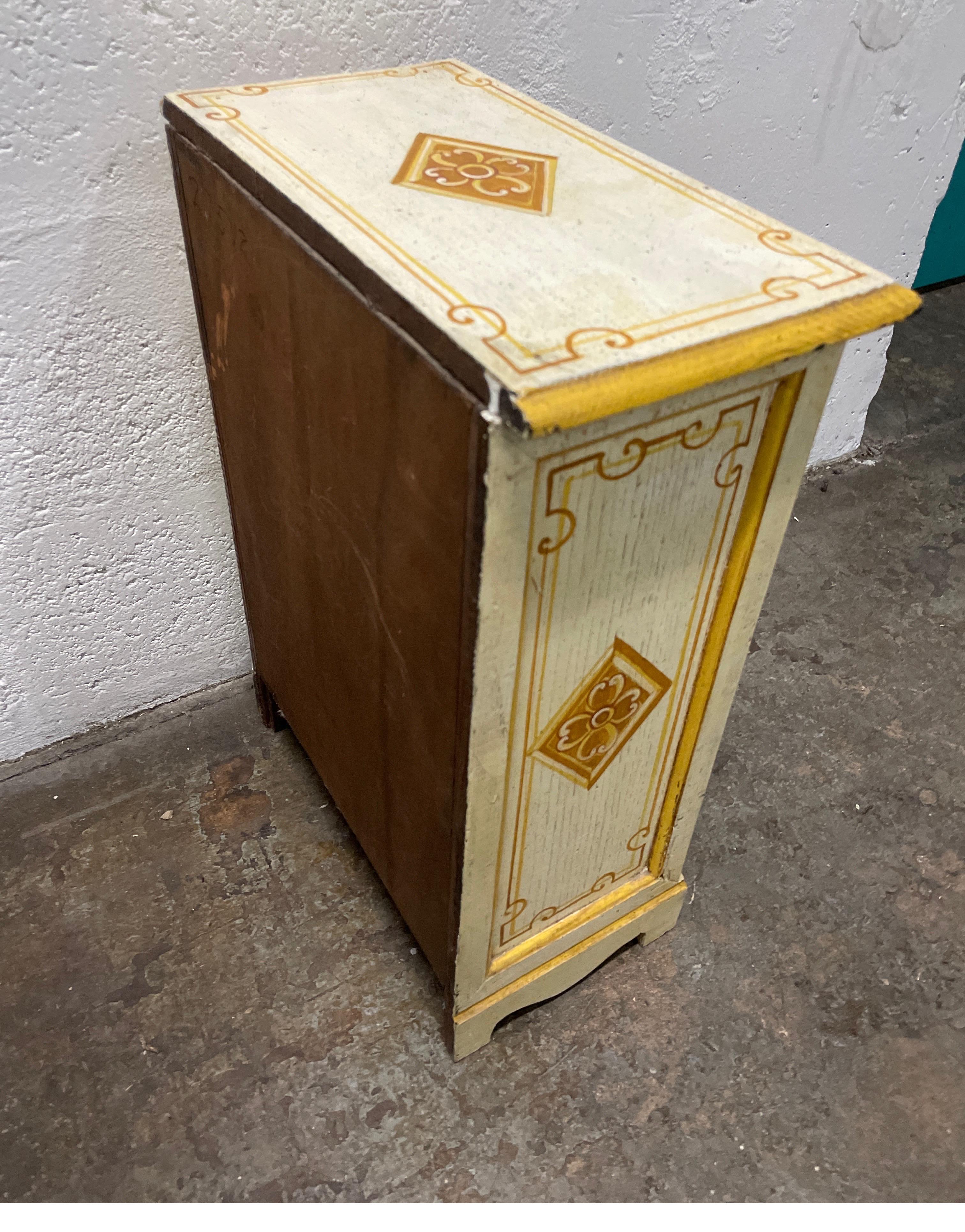 Miniature Painted Italian Chest of Drawers For Sale 7